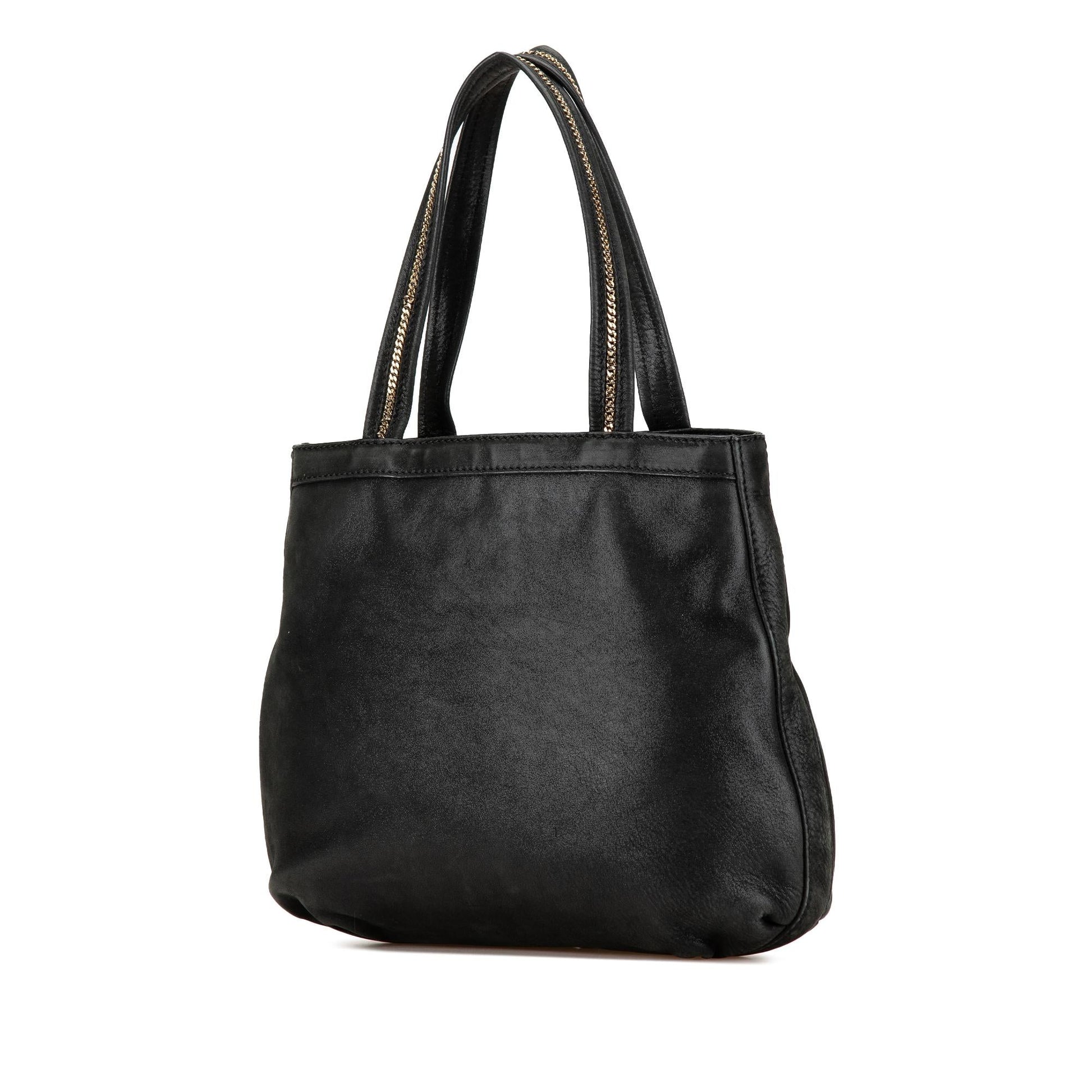 Fendi Ff Nubuck Chains Tote Shg Vw1Jcb Tote Bag