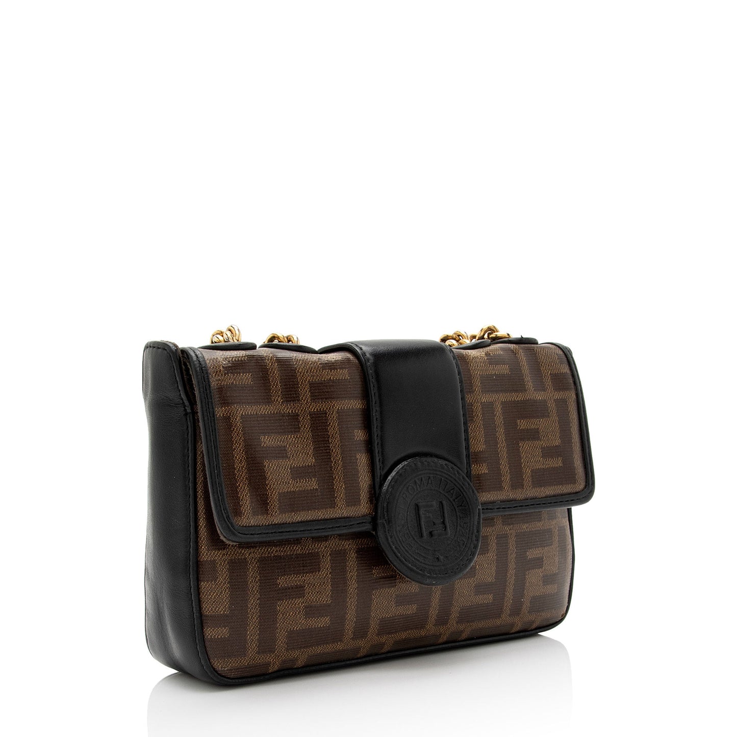 Fendi Ff Spalmati Double Shoulder Bag Shf Ckdmaw Mini