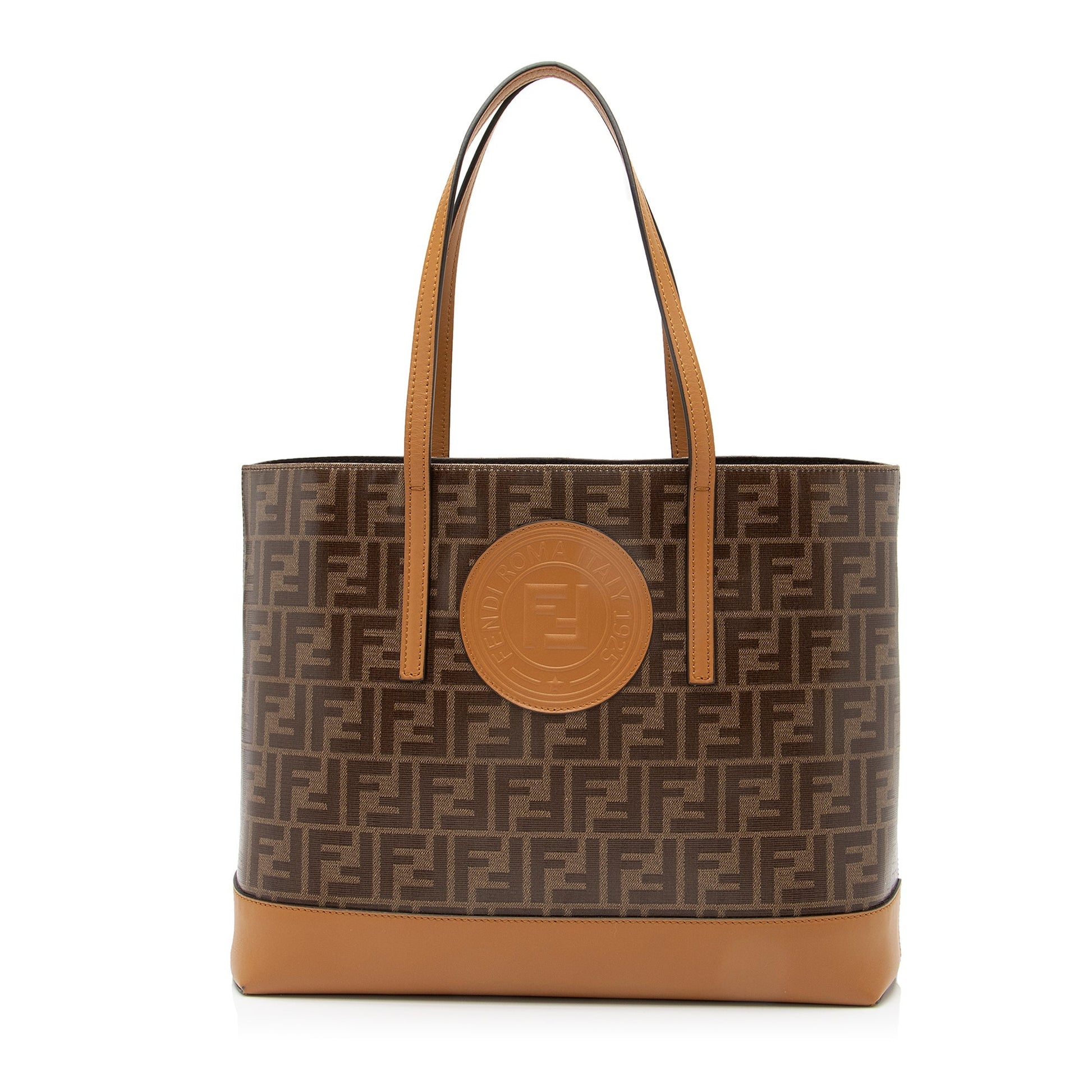 Fendi Ff Spalmati Vetrificato Shopper Tote Shf Tote Bag
