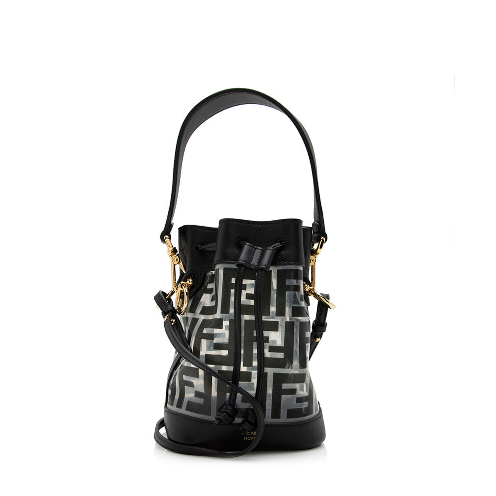 Fendi Ff Translucent Mon Tresor Bag Shf Mini Bucket Shoulder Bag