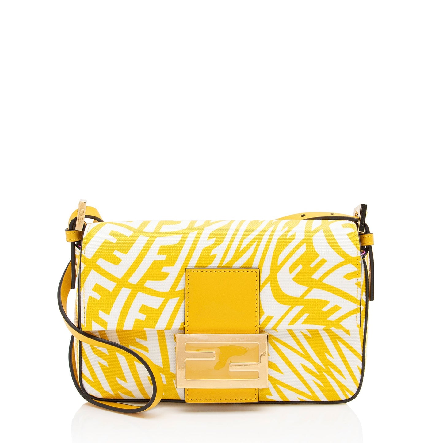 Fendi Sara Coleman Ff Vertigo Baguette Shoulder Bag Leather Mini