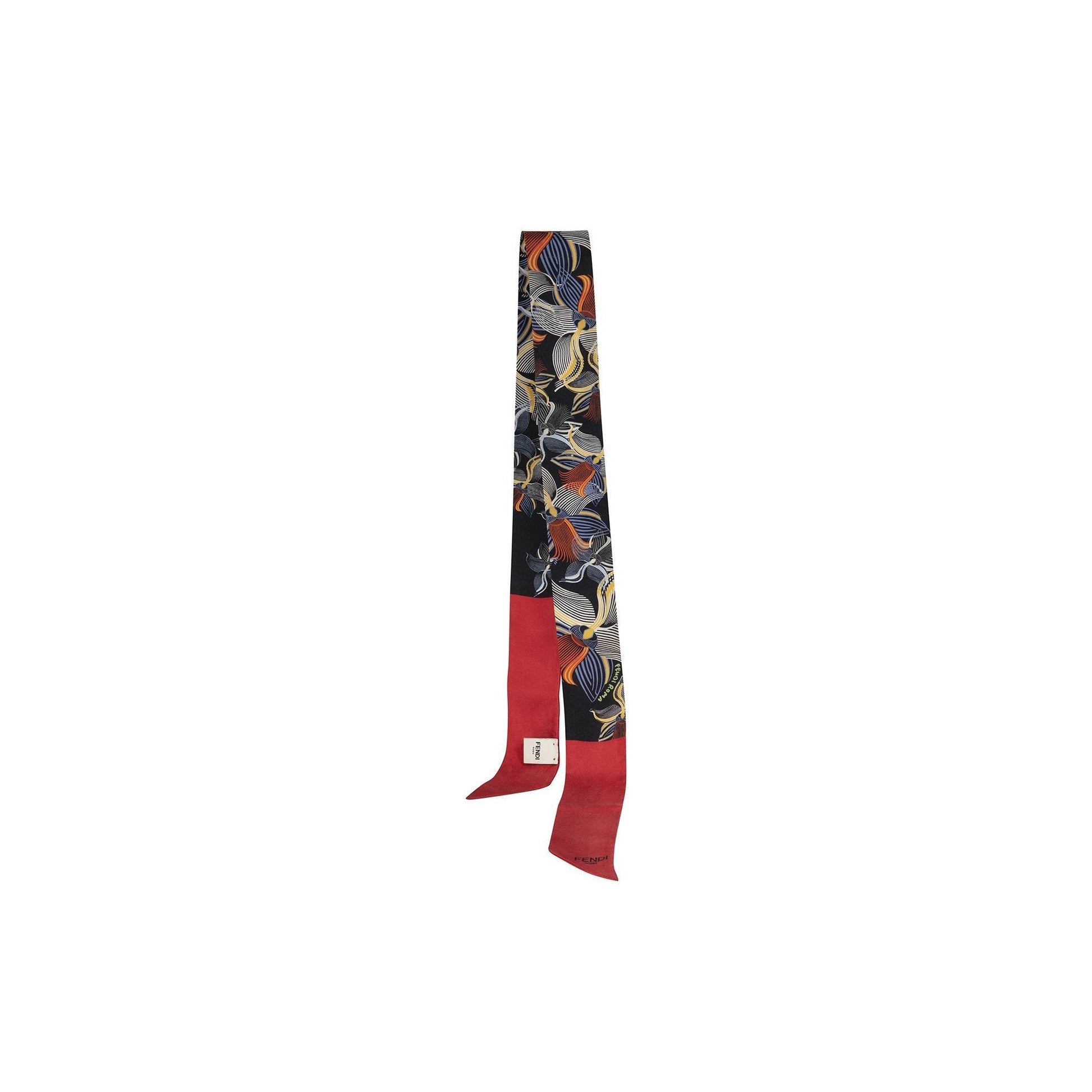 Fendi Fantasy Orchid Silk Twilly Travel Bag