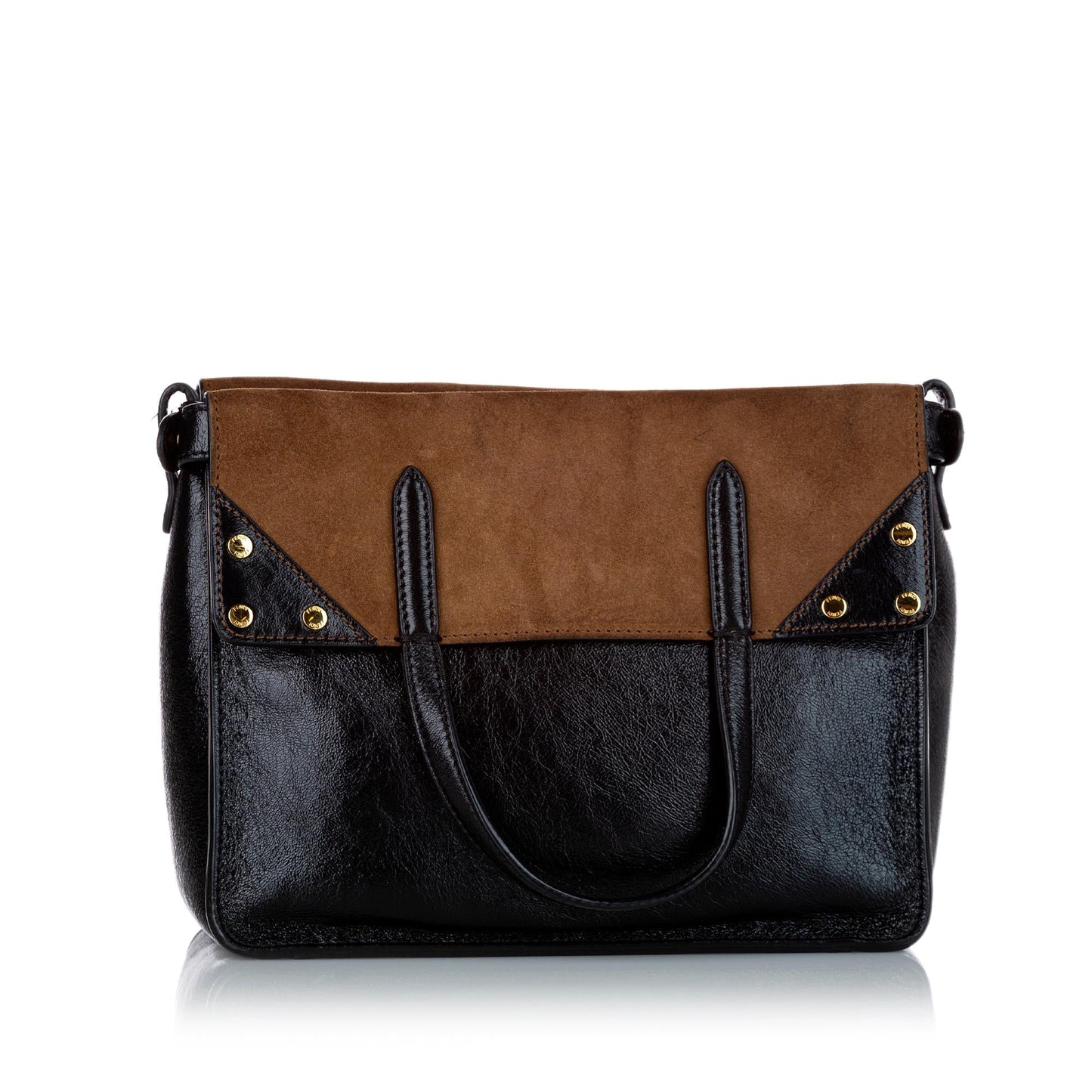 Fendi Flip Satchel Shg Leather Satchel Bag