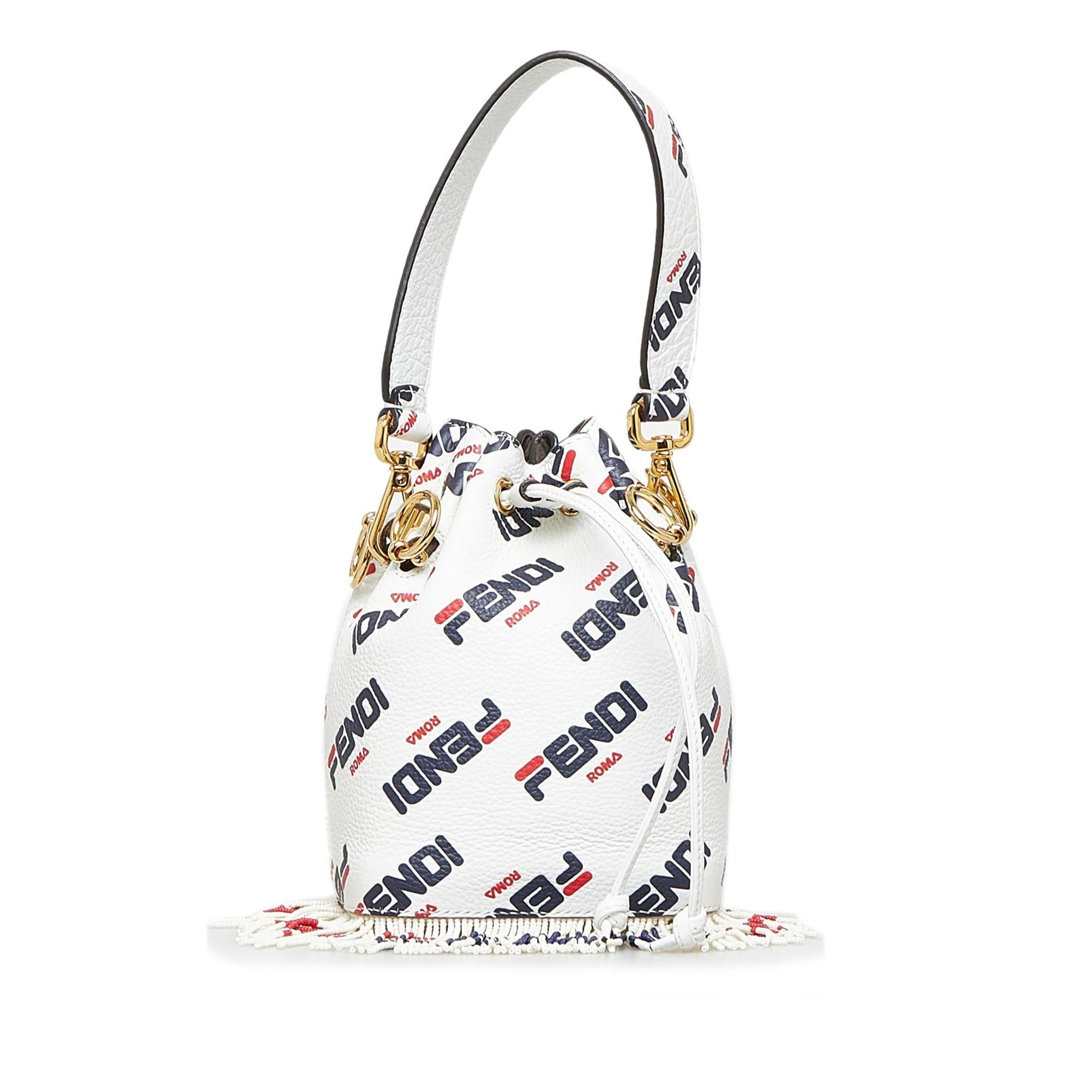 Fendi Fila Mania Mon Tresor Bag Mini Bucket Shoulder Bag