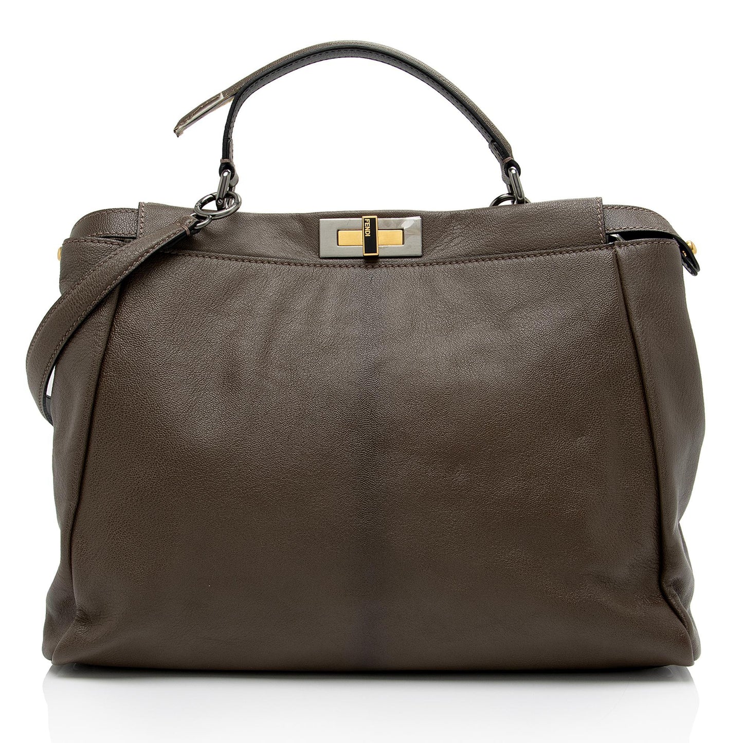 Fendi Goatskin Peekaboo Satchel Final Sale Shf Ef9Skv Large Satchel Bag