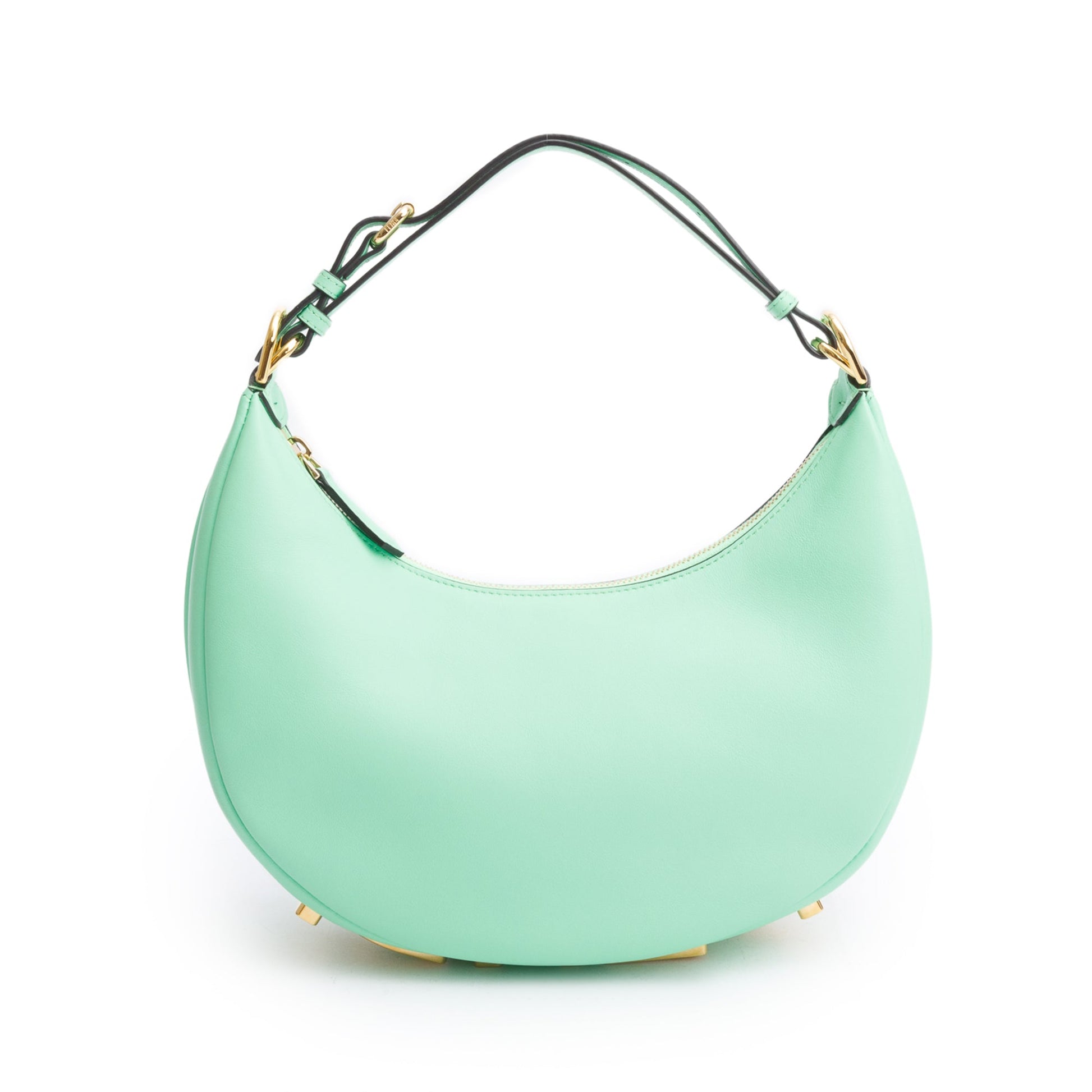 Fendi Calf graphy Bag Leather Green Travel Bag