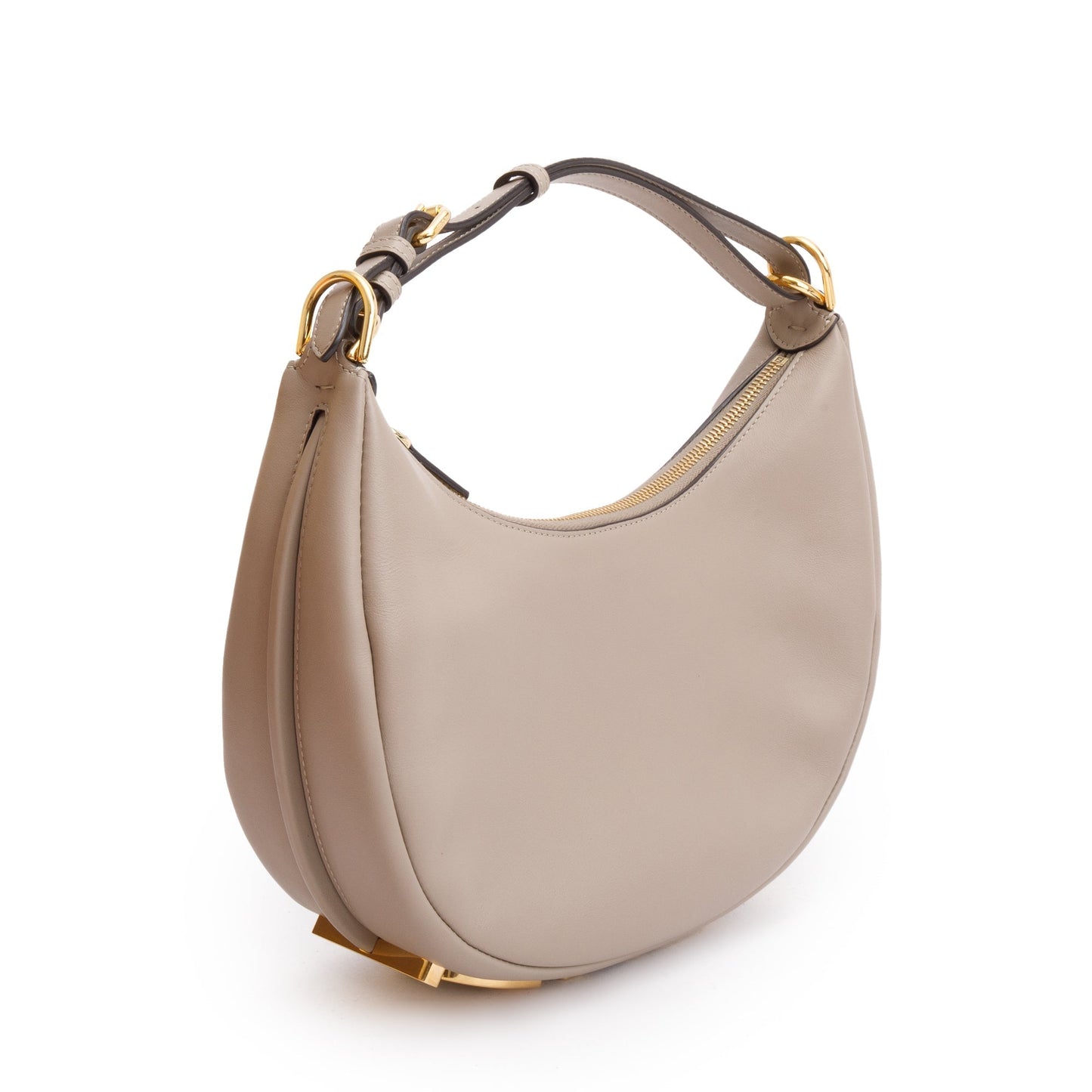 Fendi Grey Calf graphy Bag Leather Small Travel Bag