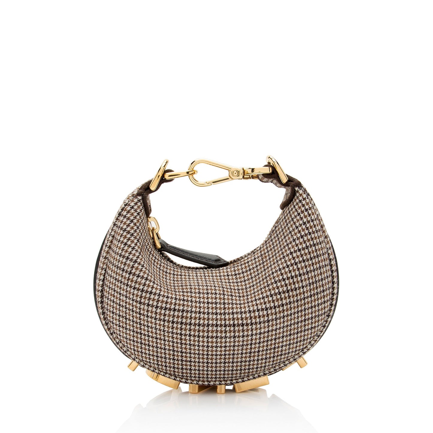 Fendi Fabric graphy Nano Hobo Shf N6Caie Clutch Bag
