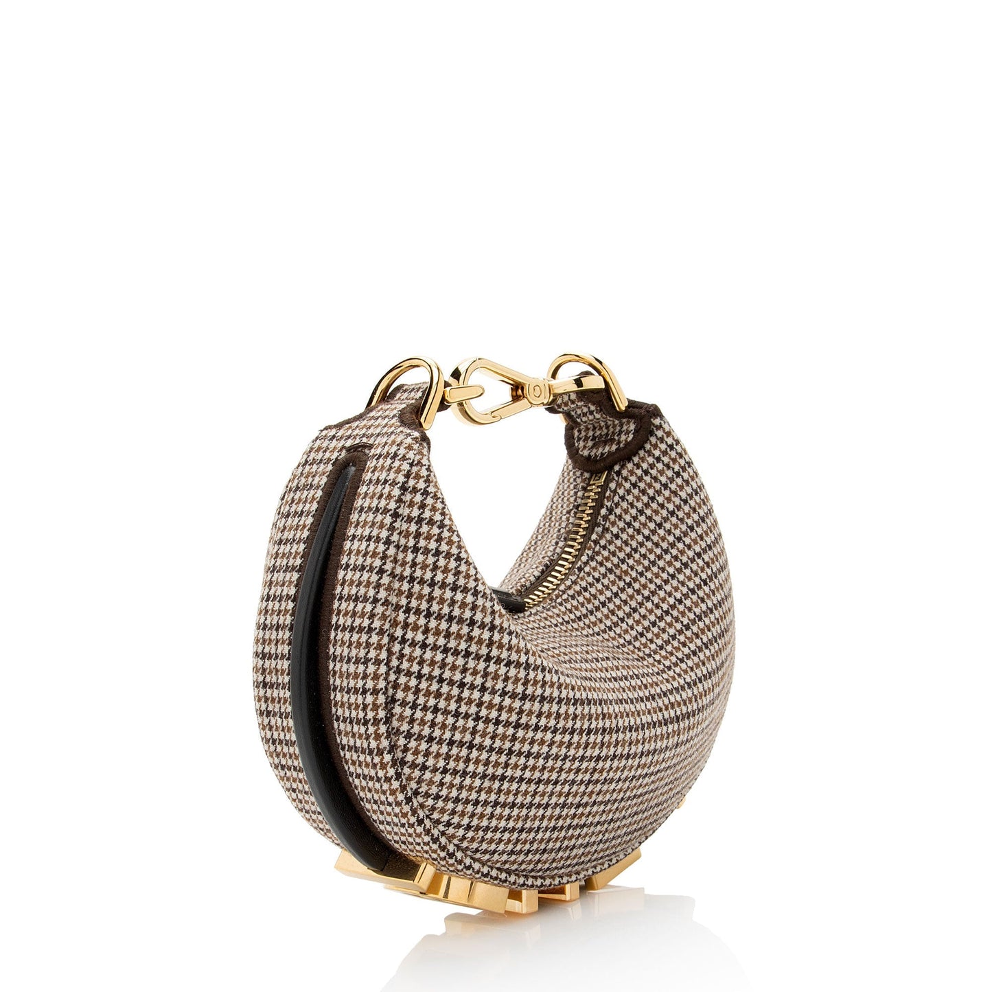 Fendi Fabric graphy Nano Hobo Shf N6Caie Clutch Bag