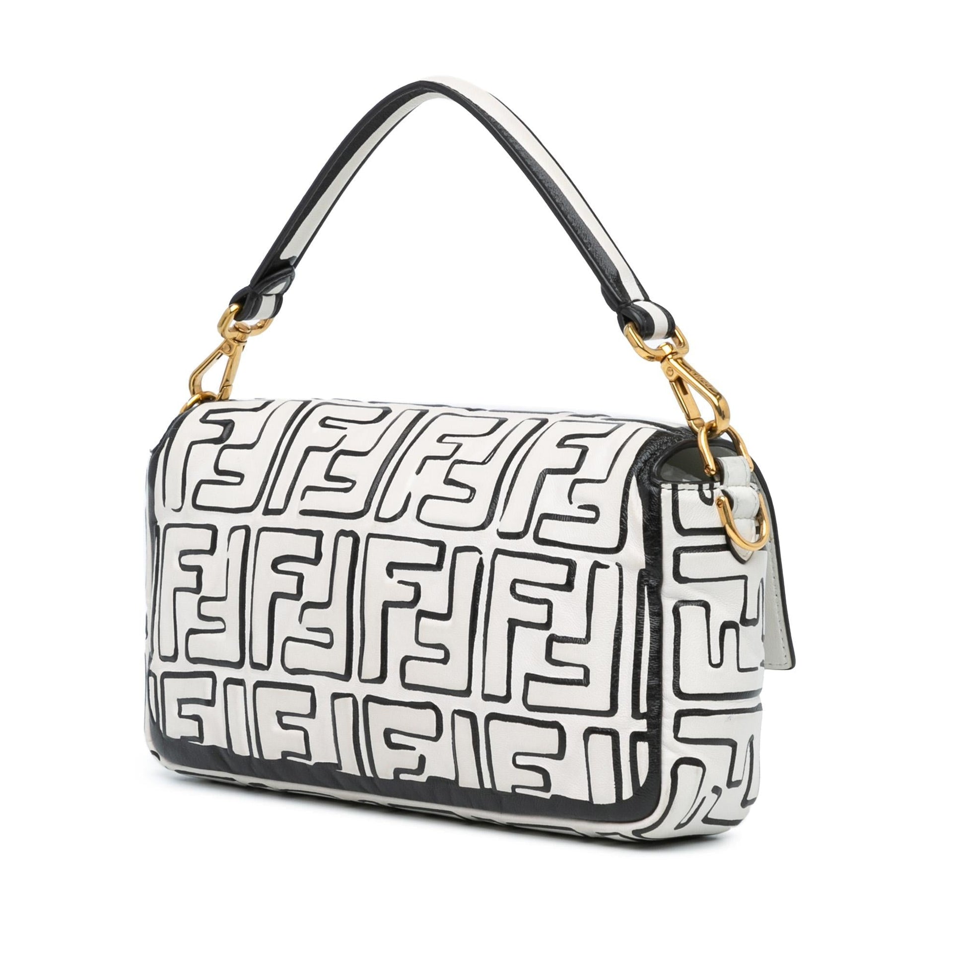 Fendi Joshua Vides California Sky Baguette Satchel Shg Riao8L Medium Embossed Satchel Bag