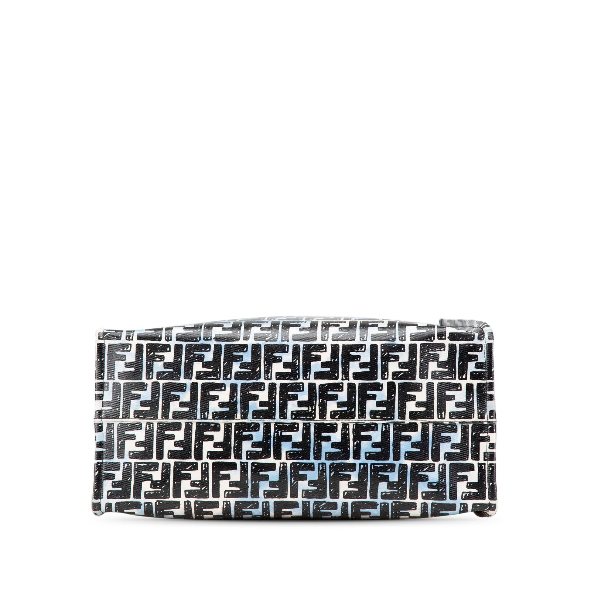 Fendi Joshua Vides Zucca Coated Cloudy Shopper Satchel Canvas Satchel Bag Cloudy Shopper Satchel