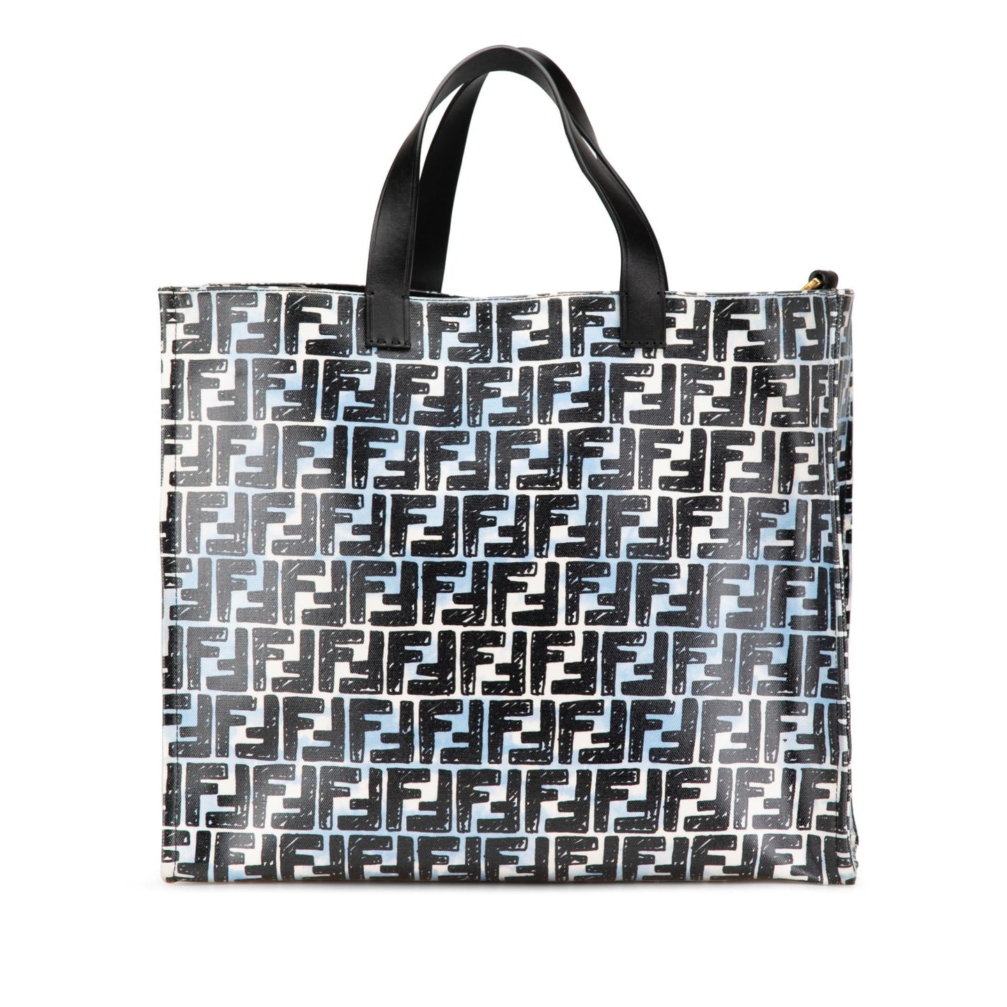 Fendi Joshua Vides Zucca Coated Cloudy Shopper Satchel Canvas Satchel Bag Cloudy Shopper Satchel