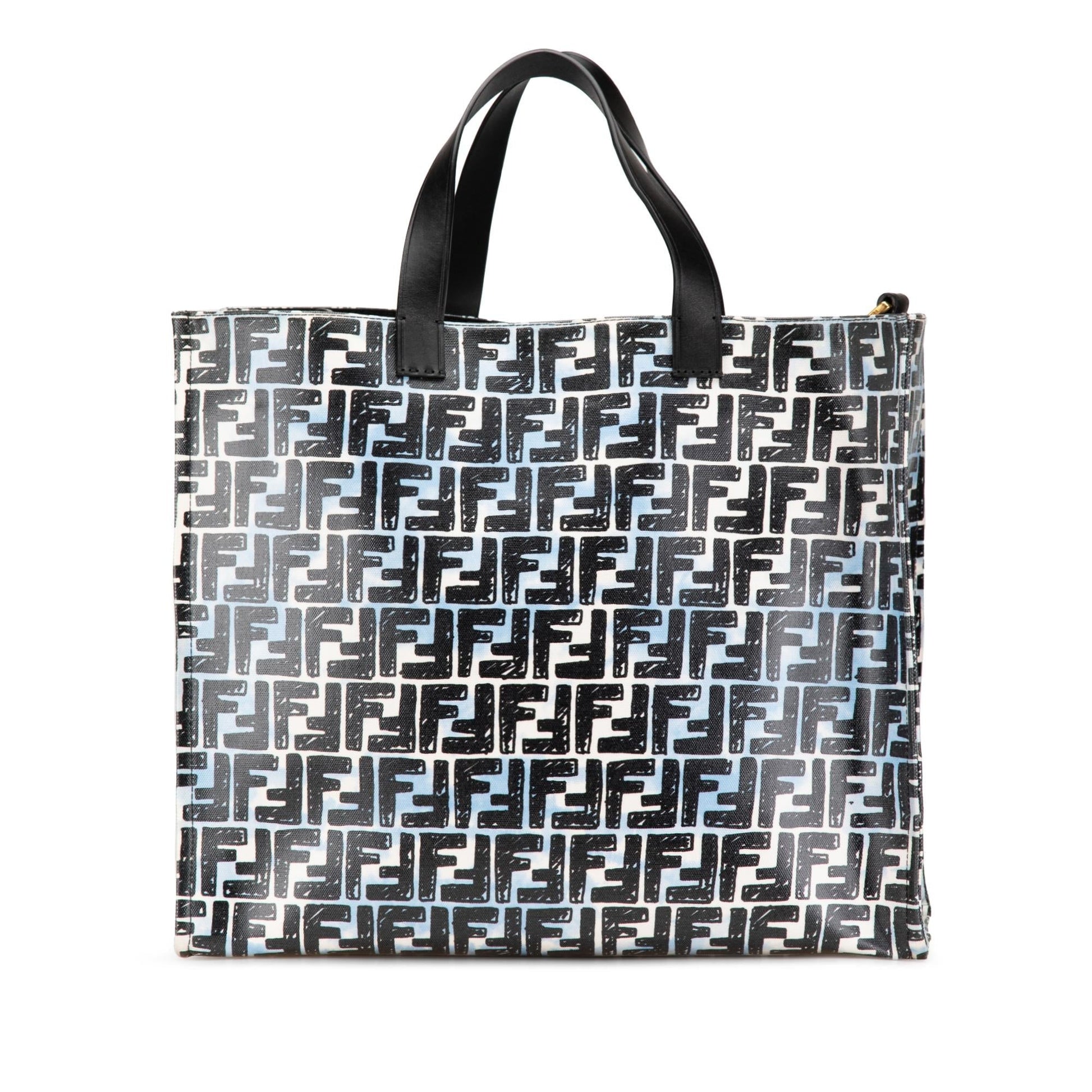Fendi Joshua Vides Zucca Coated Cloudy Shopper Satchel Canvas Satchel Bag Cloudy Shopper Satchel