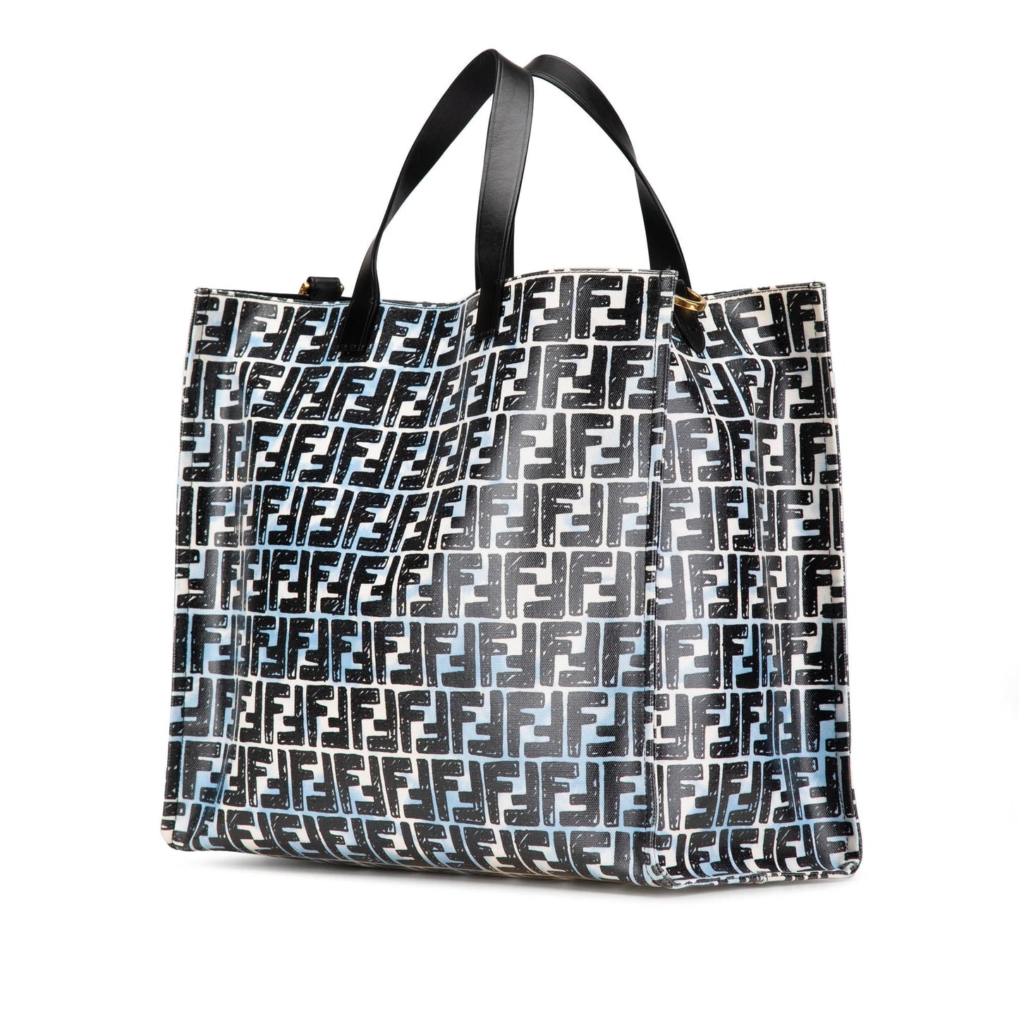 Fendi Joshua Vides Zucca Coated Cloudy Shopper Satchel Canvas Satchel Bag Cloudy Shopper Satchel