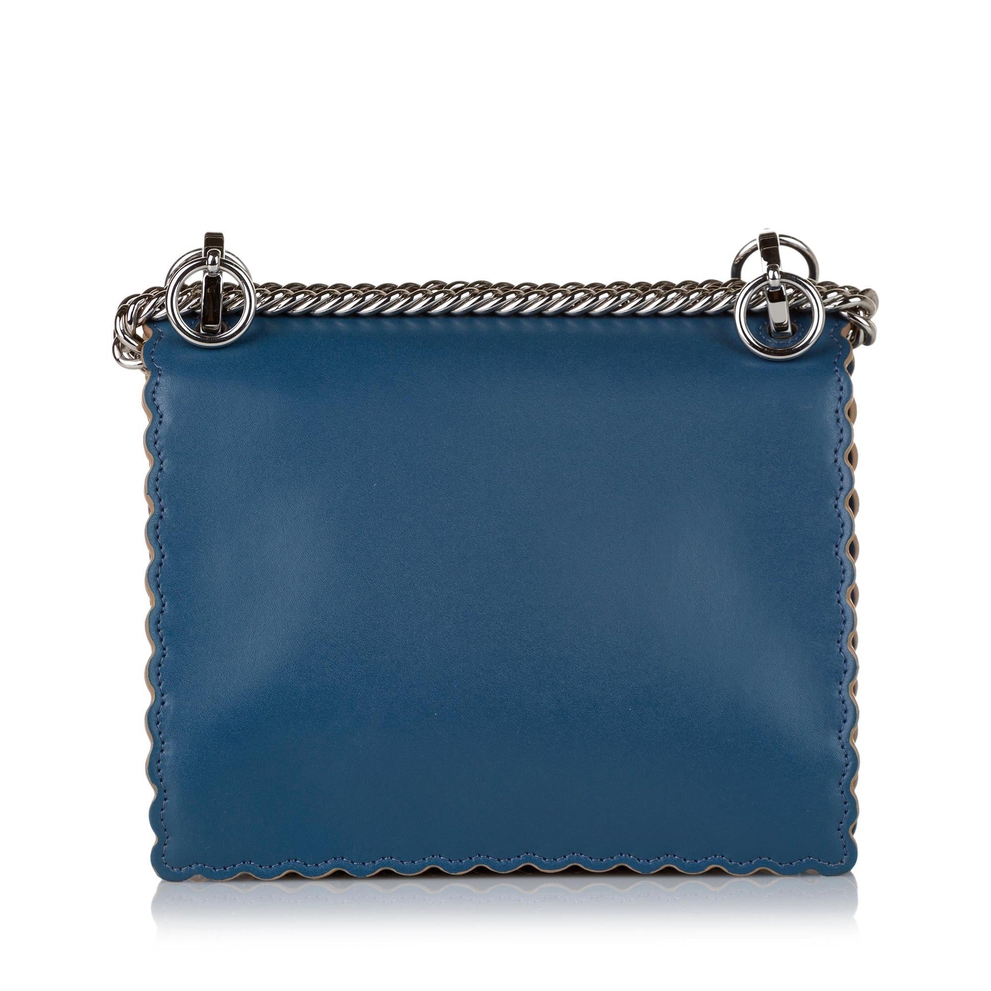 Fendi Kan Crossbody Bag Shg Leather
