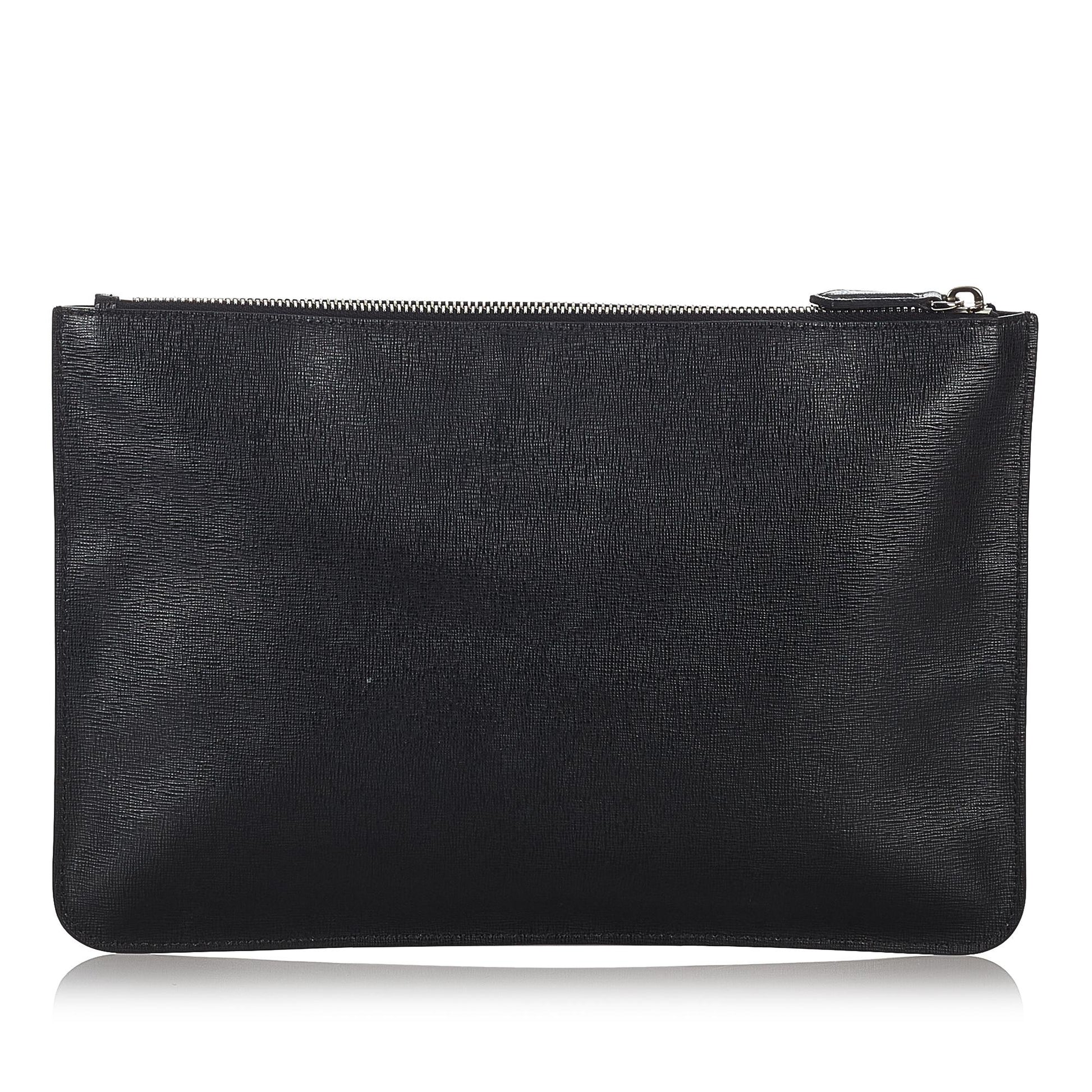 Fendi Karlito Clutch Bag Shg Leather