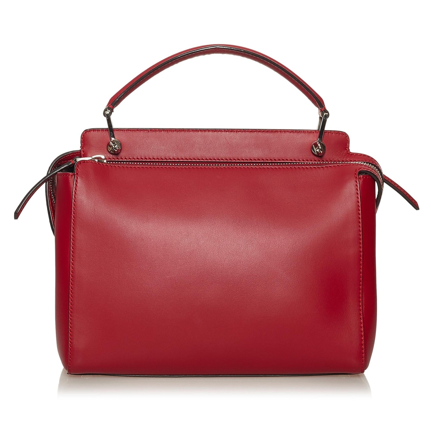 Fendi Dotcom Satchel Shg Ejmozi Leather Large Satchel Bag