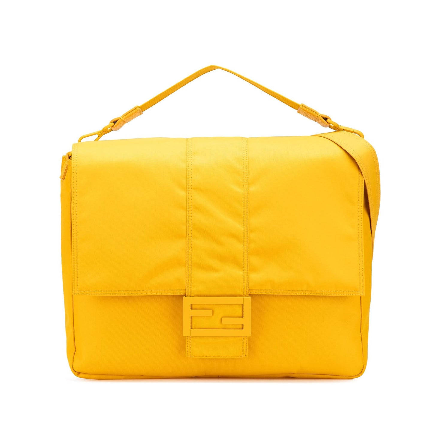 Fendi Econyl Baguette Satchel Nylon Large Satchel Bag