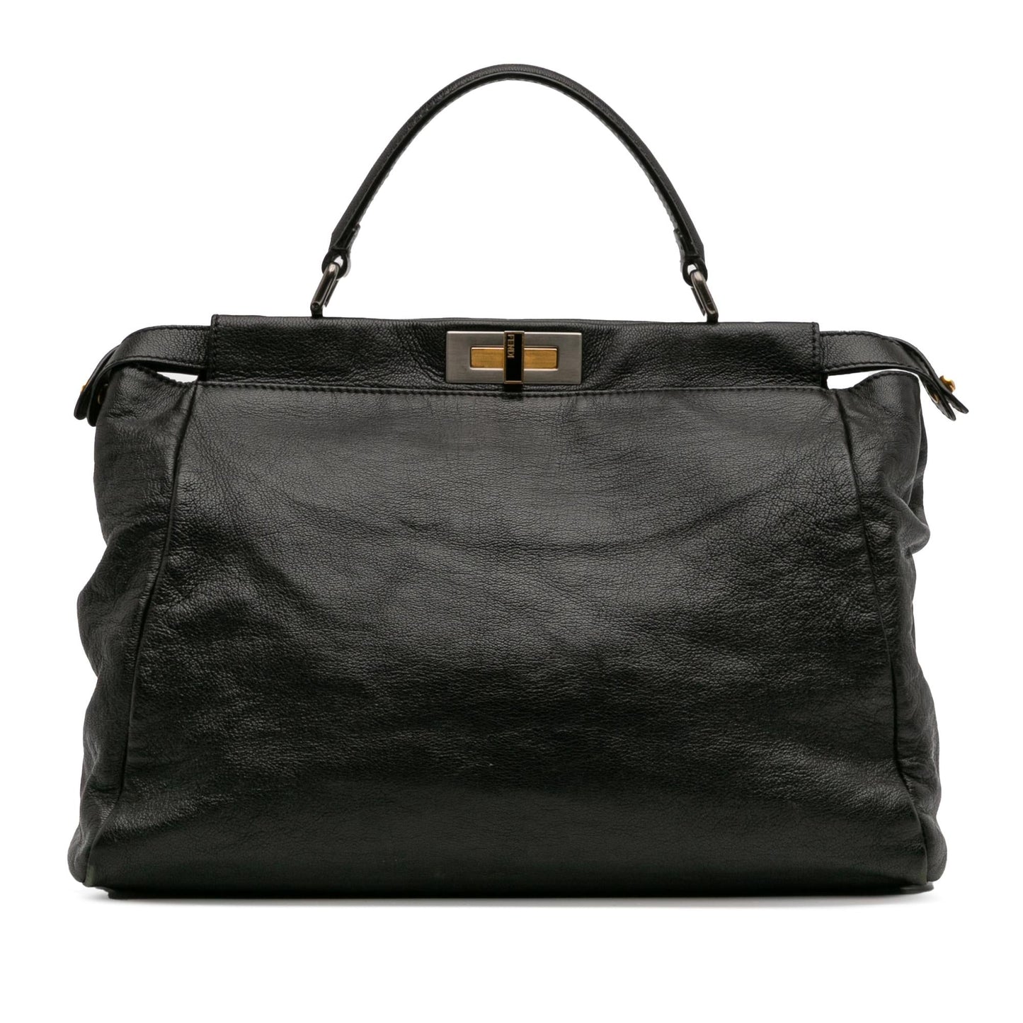 Fendi Goatskin Peekaboo Iconic Satchel Large Satchel Bag