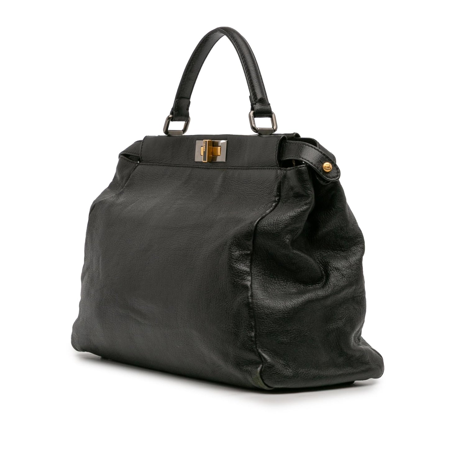 Fendi Goatskin Peekaboo Iconic Satchel Large Satchel Bag