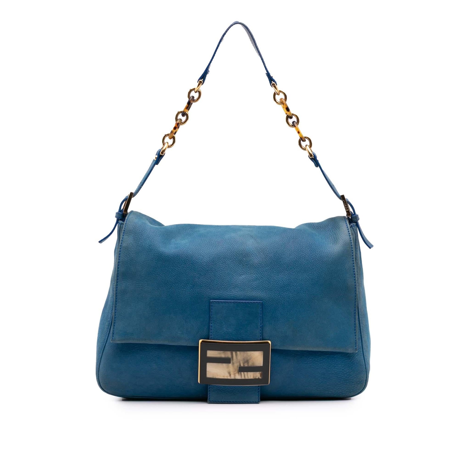 Fendi Mamma Forever Shoulder Bag Leather Large Chain Chain Mamma Forever