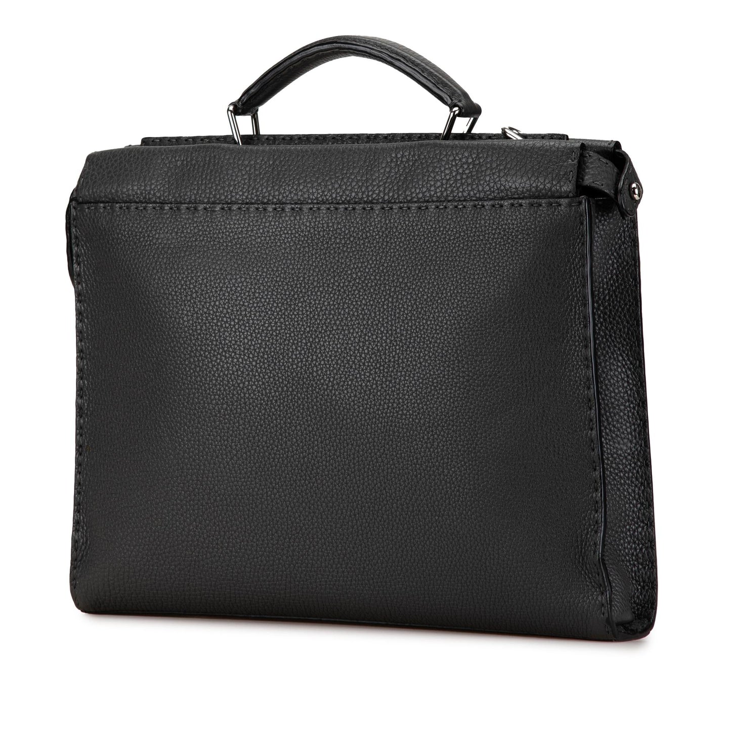 Fendi Selleria Peekaboo Iconic Fit Bag Leather Large Tote Bag
