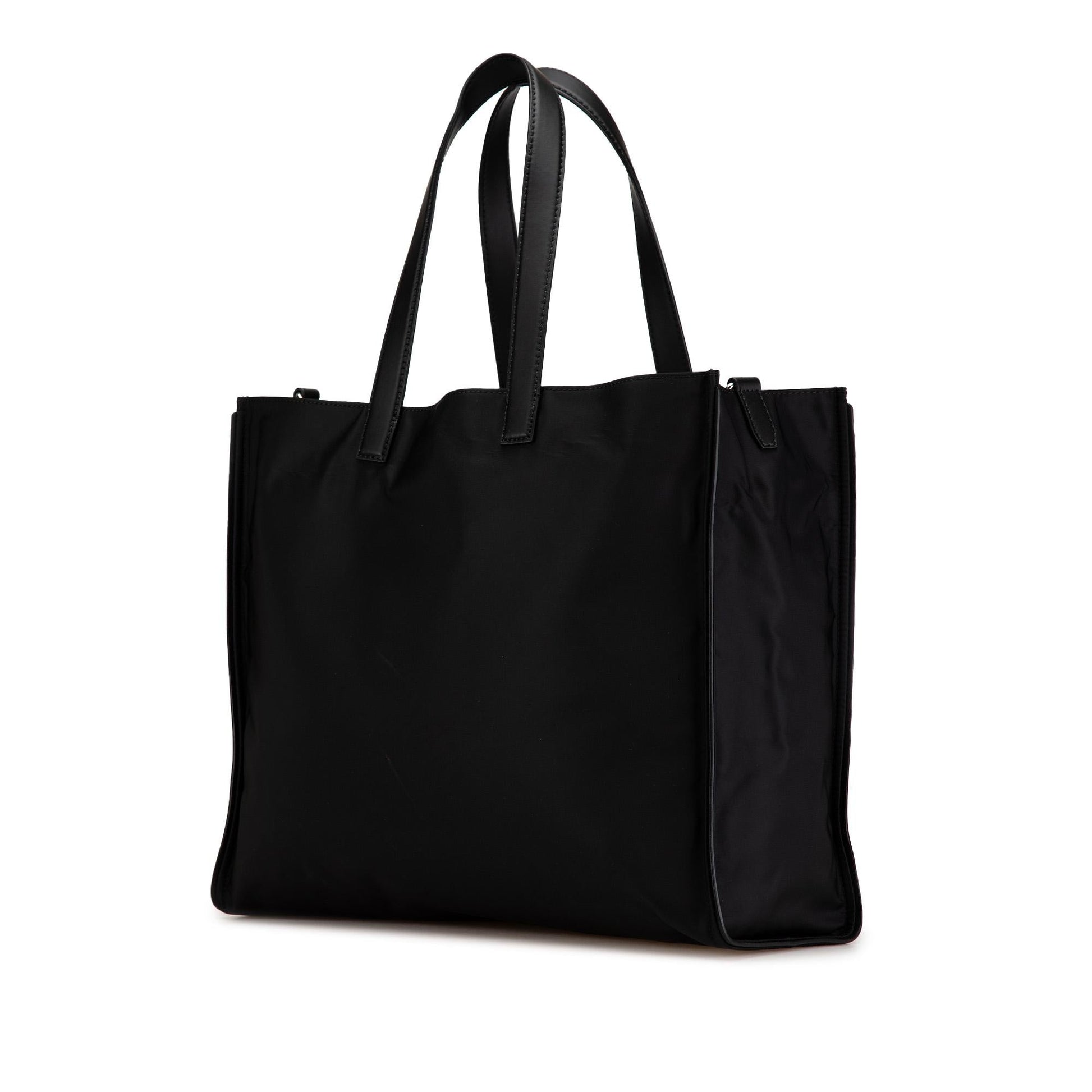 Fendi Faces Tote Nylon Large Tote Bag