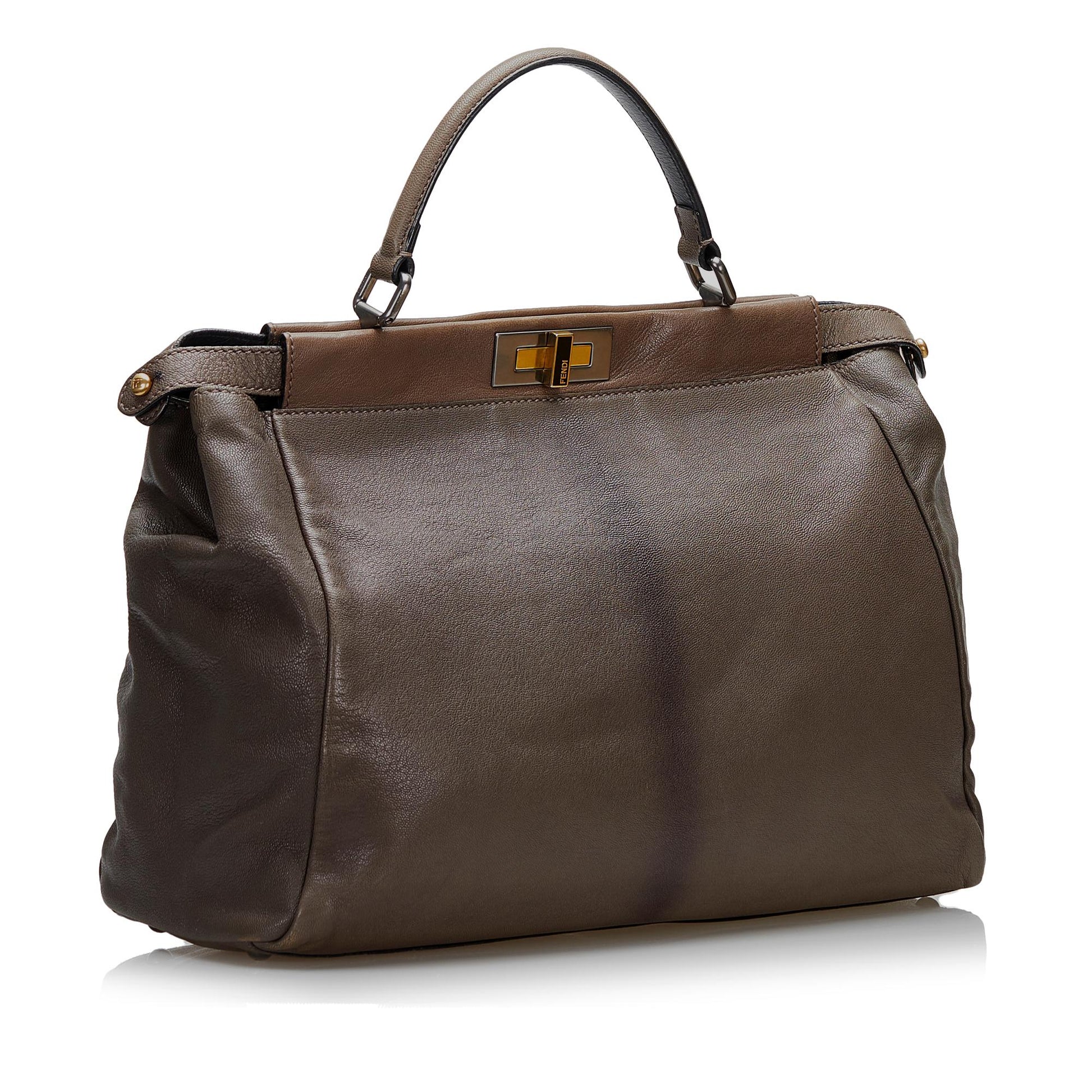 Fendi Peekaboo Iconic Shg O6Hvbk Satchel Bag Large