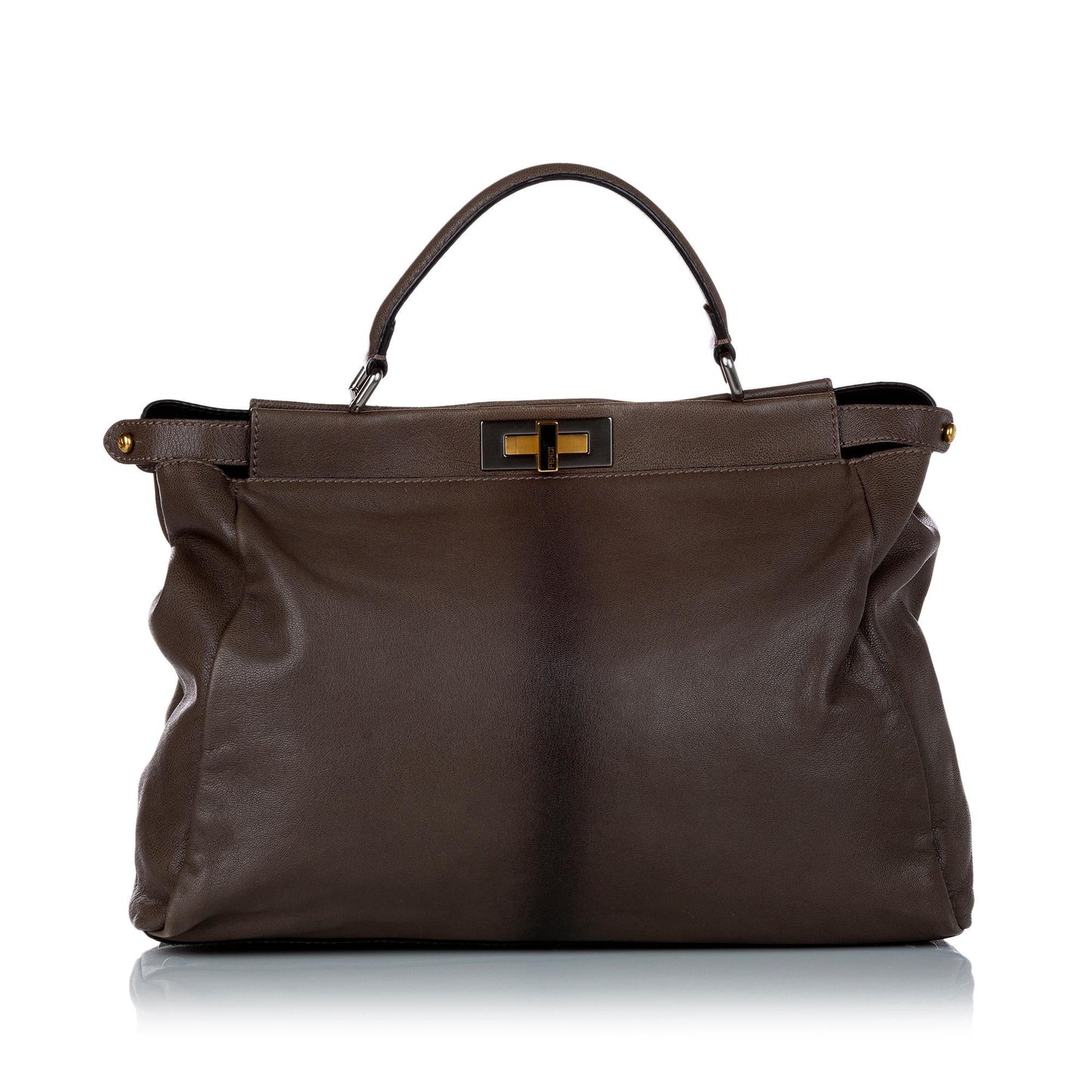 Fendi Peekaboo Satchel Shg Leather Large Satchel Bag Satchel Shg 28817