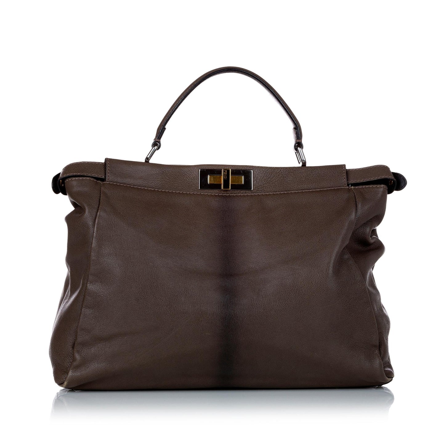 Fendi Peekaboo Satchel Shg Leather Large Satchel Bag Satchel Shg 28817