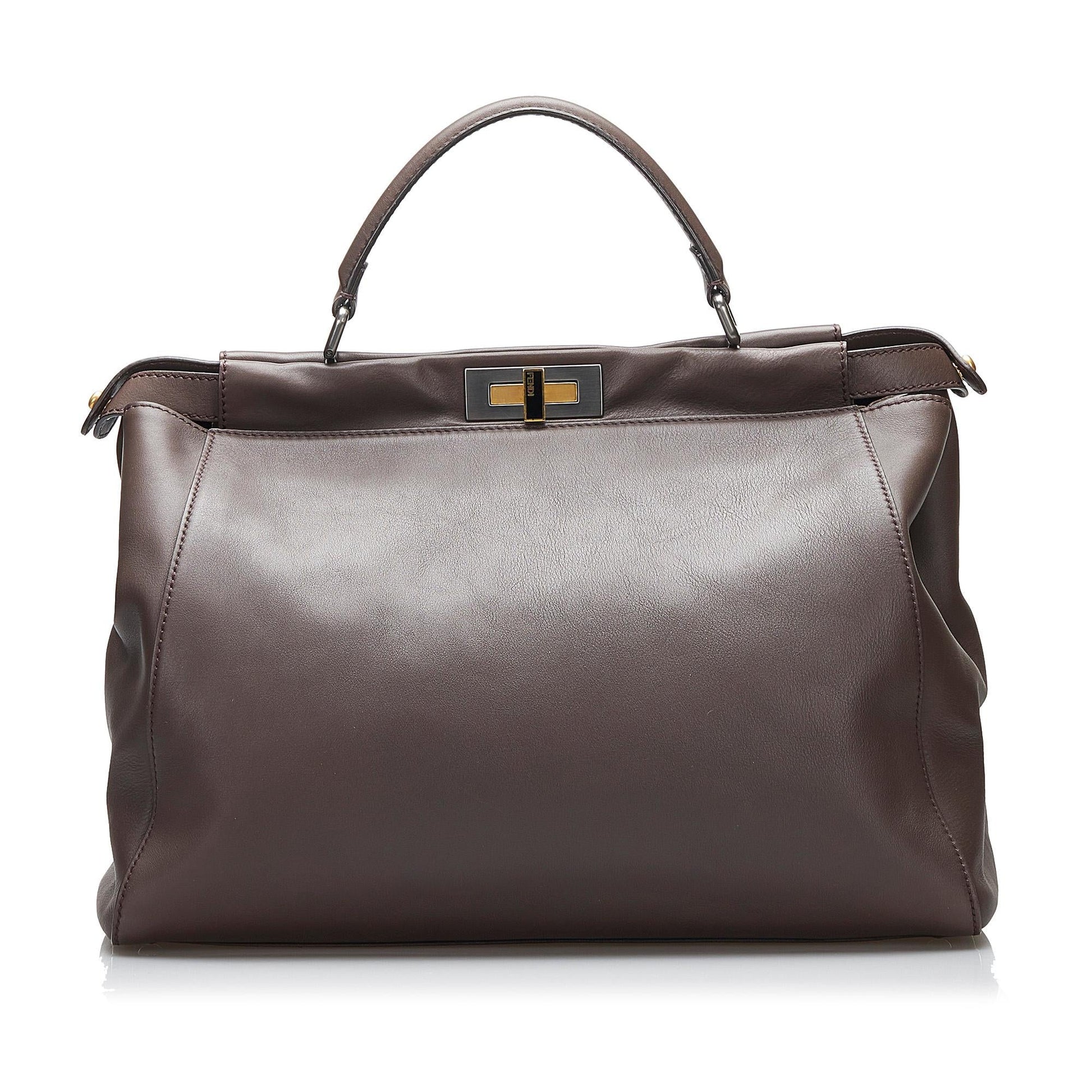 Fendi Peekaboo Satchel Shg Imdwie Large Satchel Bag