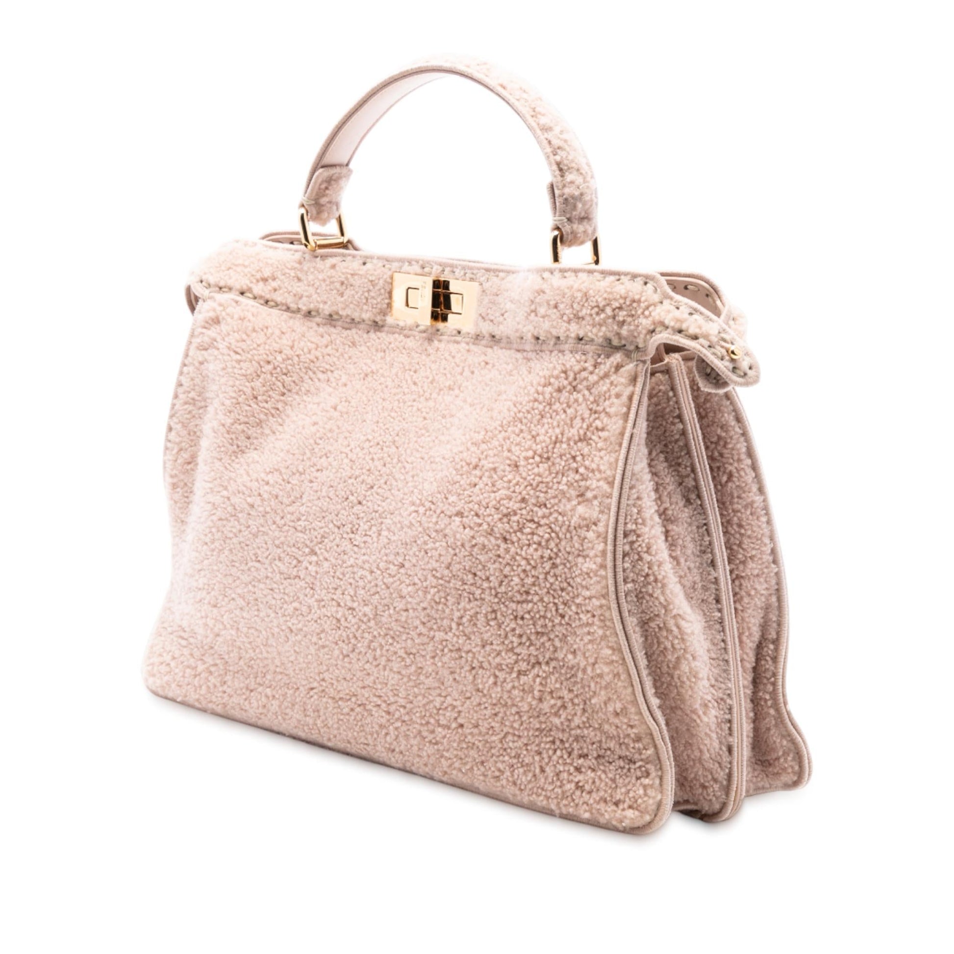 Fendi Shearling Peekaboo Iseeu Satchel Large Satchel Bag