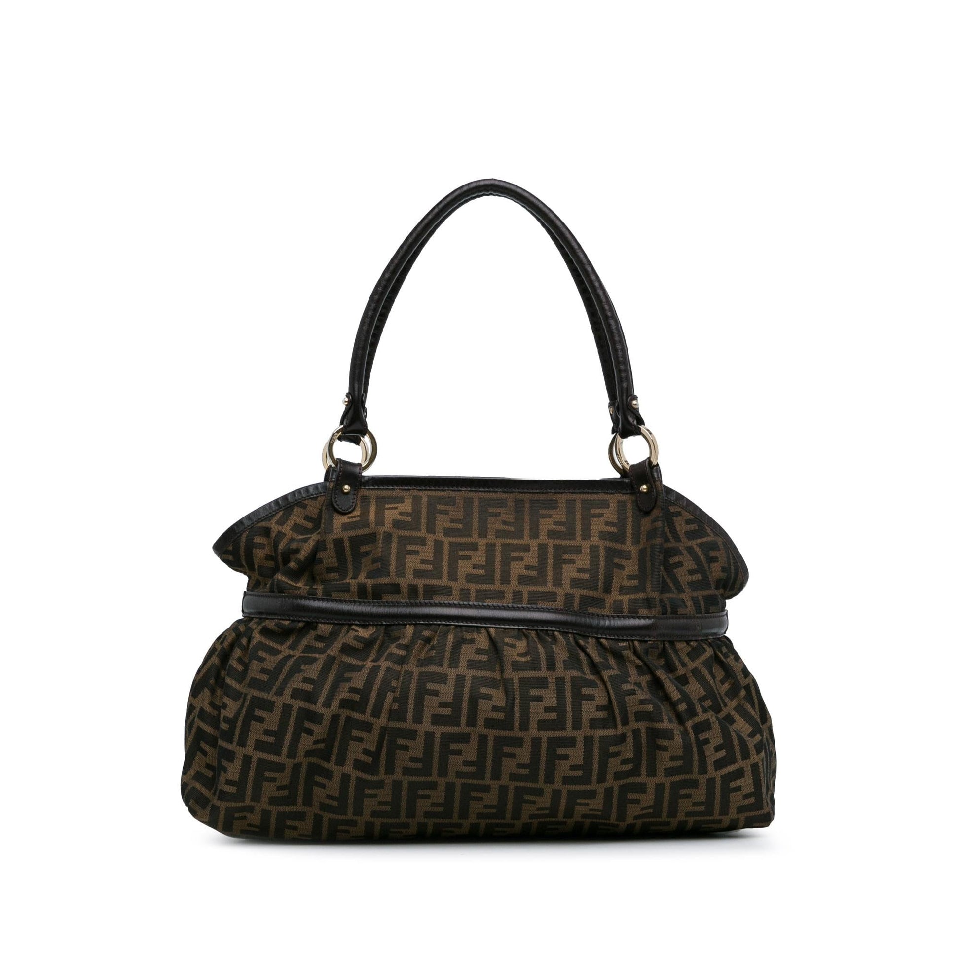 Fendi Zucca Chef Shoulder Bag Shg Fxpyvr Canvas Large