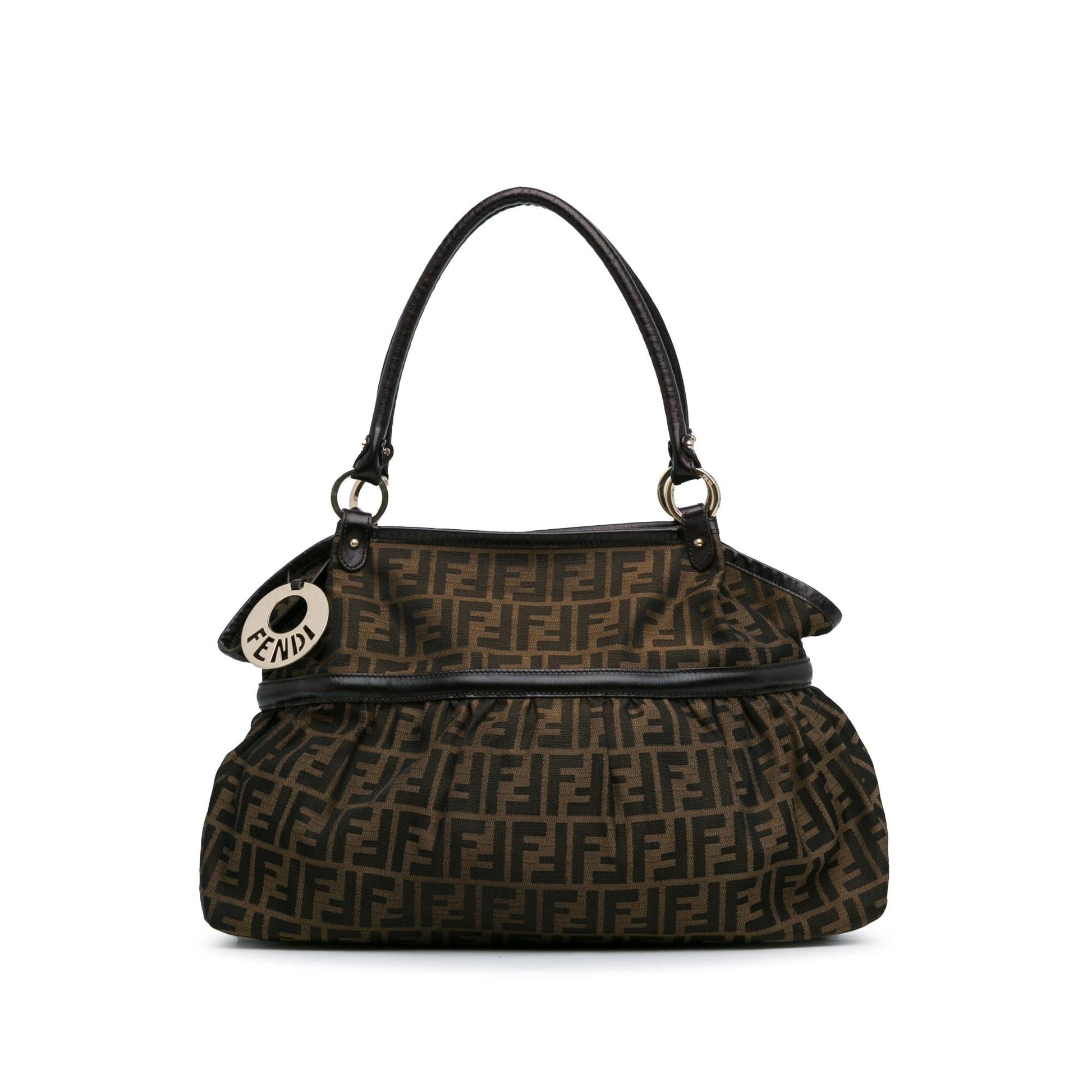 Fendi Zucca Chef Shoulder Bag Shg Fxpyvr Canvas Large