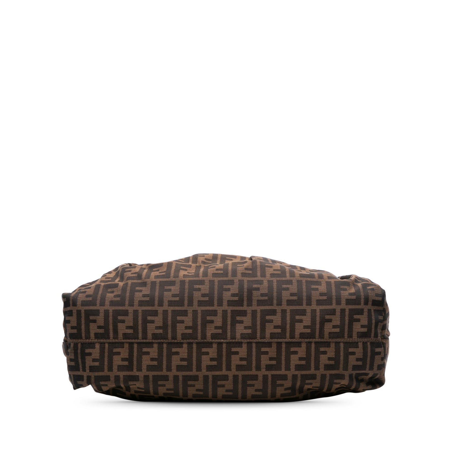 Fendi Zucca Chef Shoulder Bag Canvas Large Chef Shoulder Bag