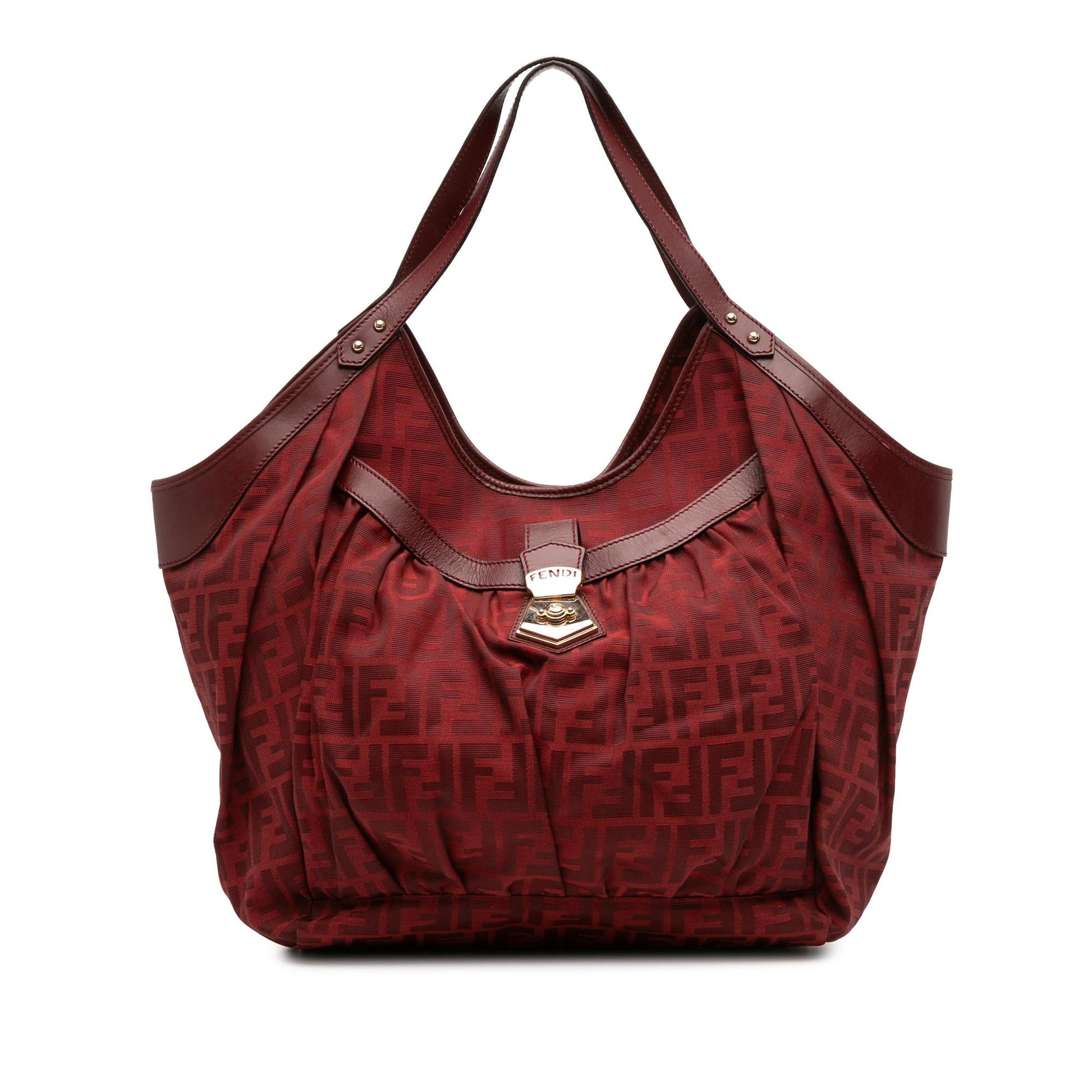 Fendi Zucca Chef Tote Canvas Large Tote Bag