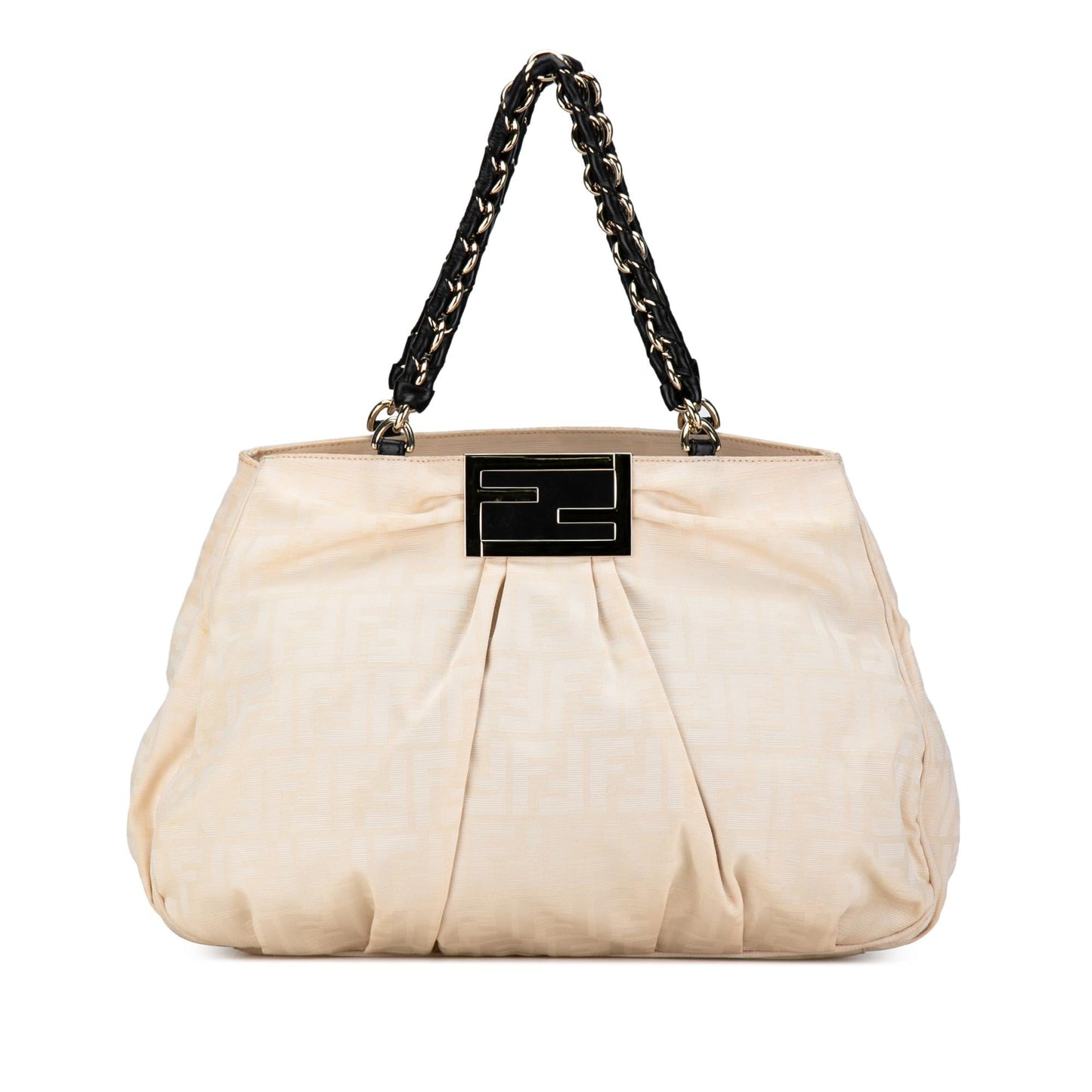 Fendi Zucca Mia Tote Canvas Large Tote Bag Tote Shg Toehpt