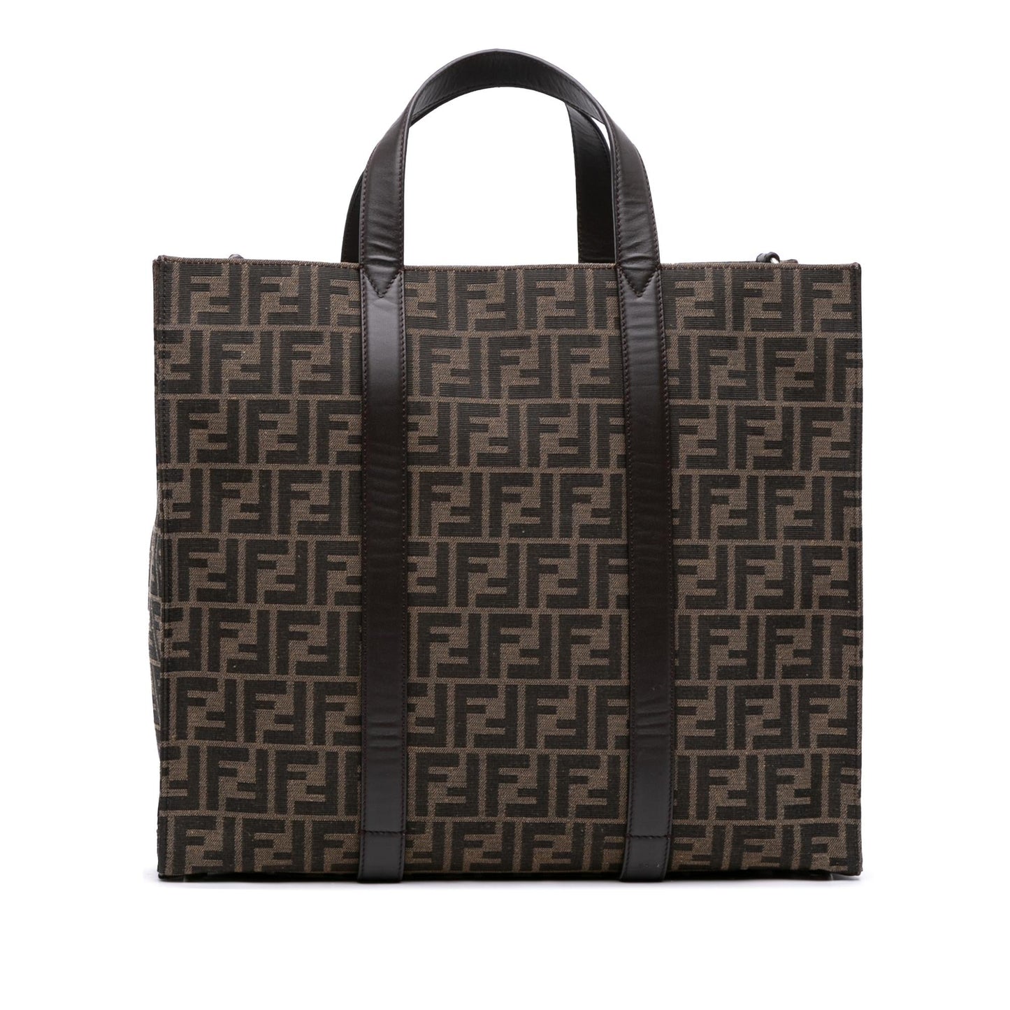 Fendi Zucca Shopper Tote Canvas Large Tote Bag