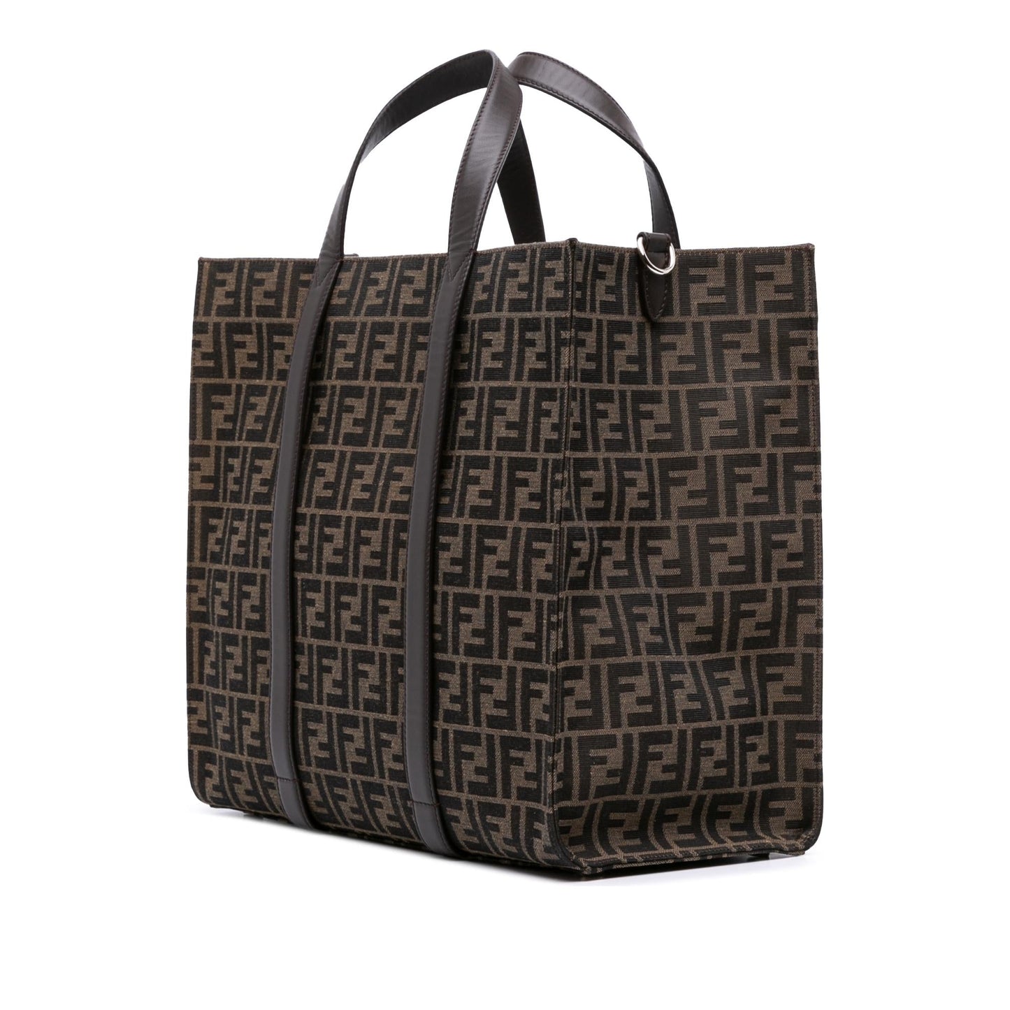 Fendi Zucca Shopper Tote Canvas Large Tote Bag