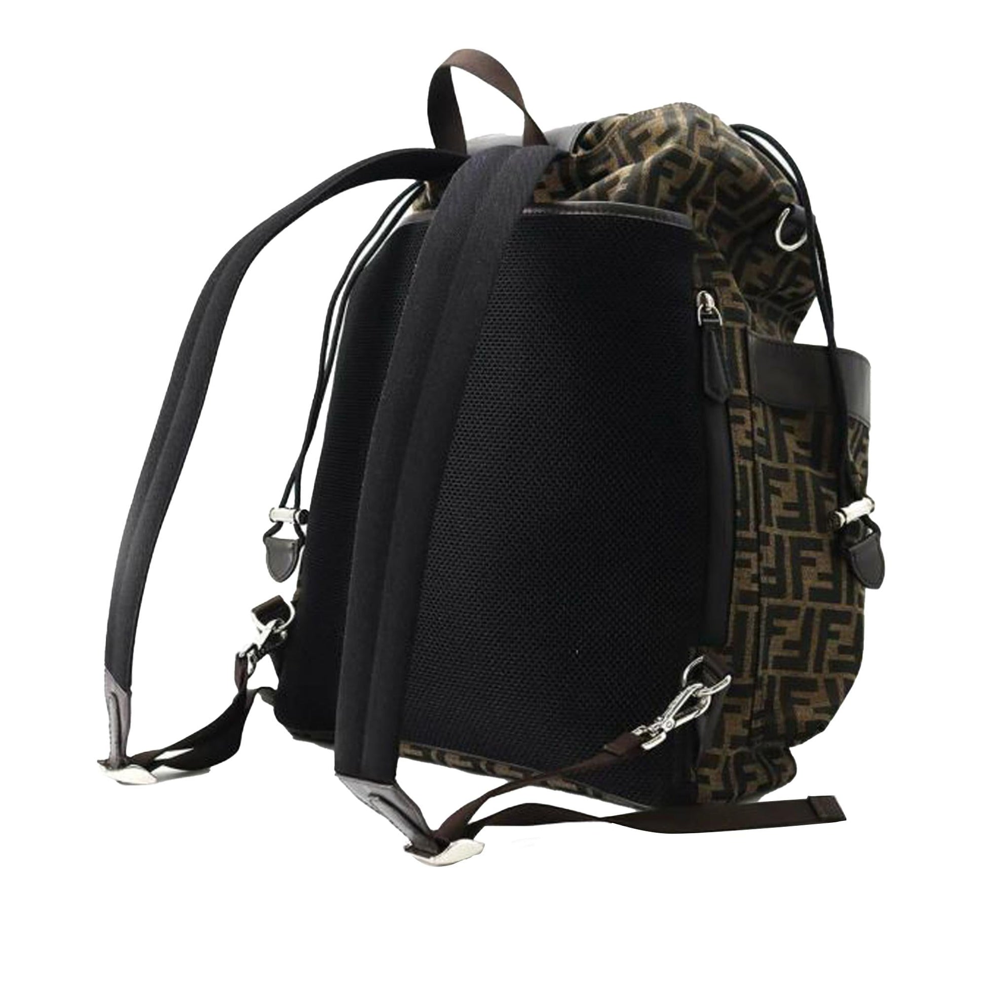Fendi Zucca Strike Backpack Shg M56Fum Canvas Large