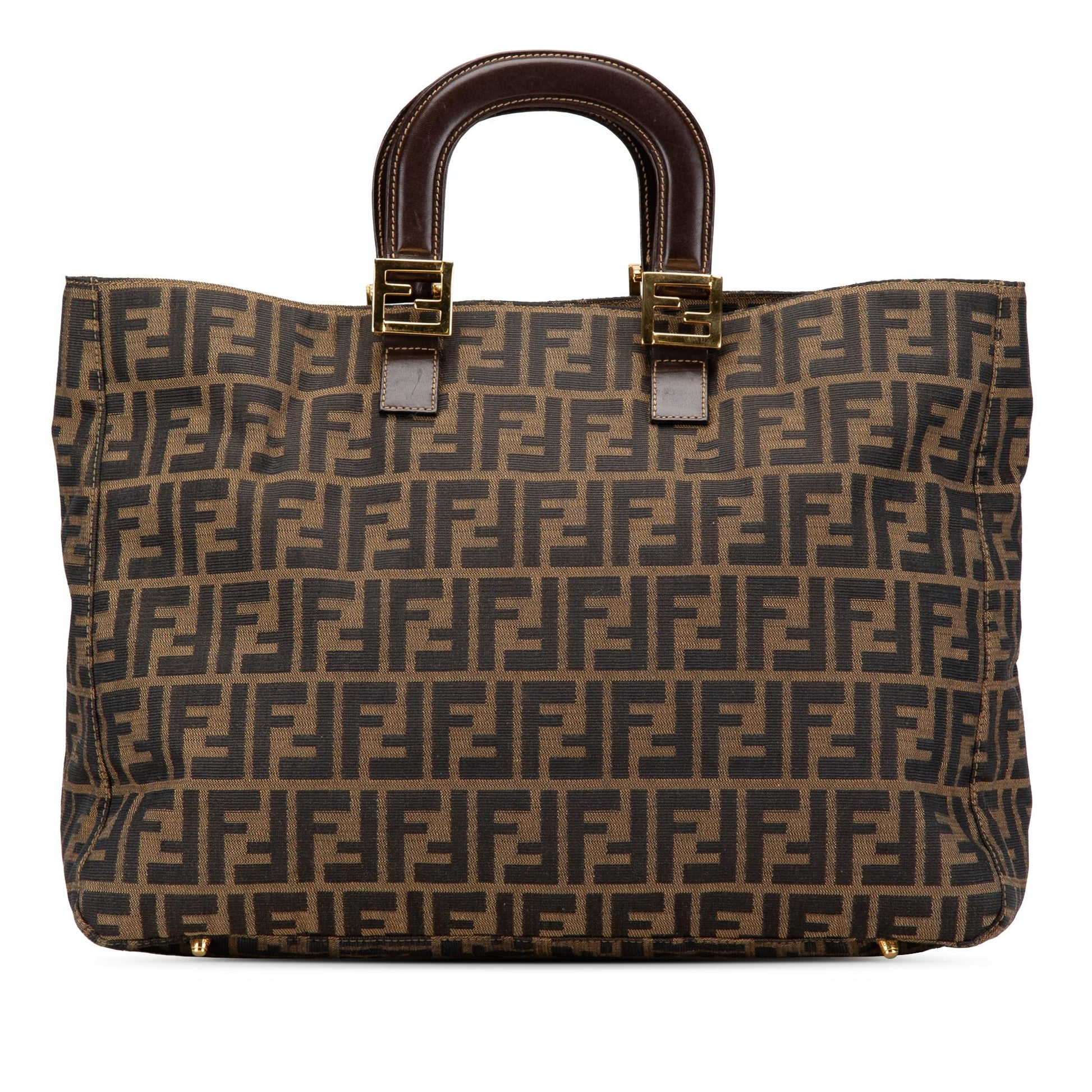 Fendi Zucca Twins Tote Canvas Large Tote Bag Twins Tote 1
