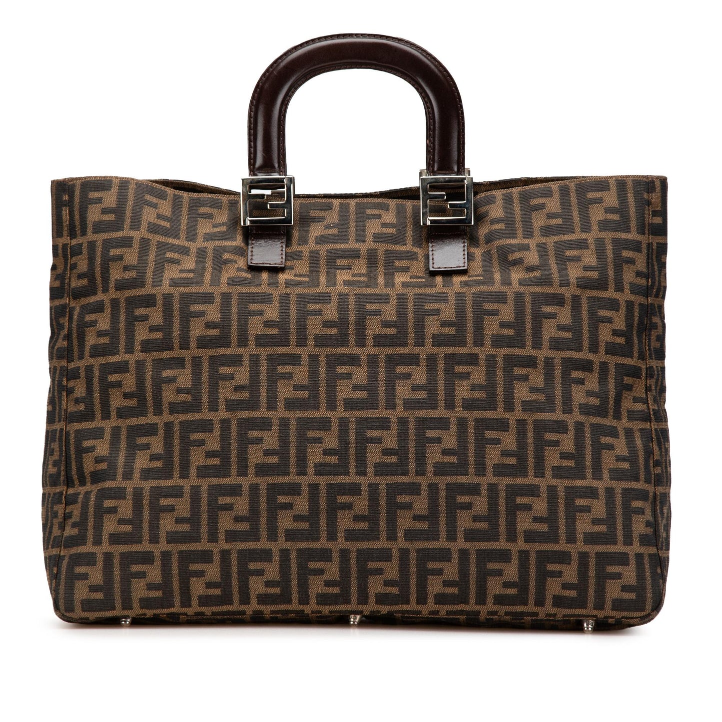 Fendi Zucca Twins Tote Canvas Large Tote Bag Twins Tote 2