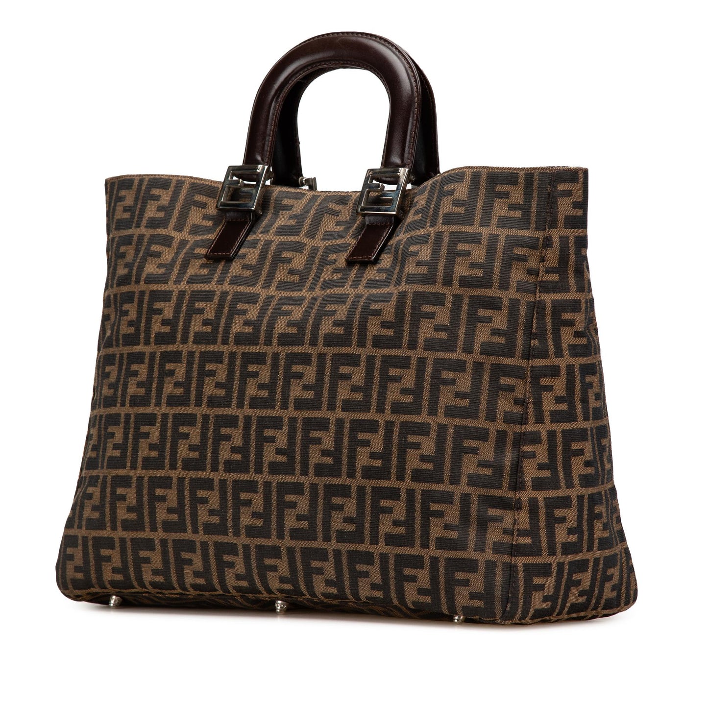 Fendi Zucca Twins Tote Canvas Large Tote Bag Twins Tote 4