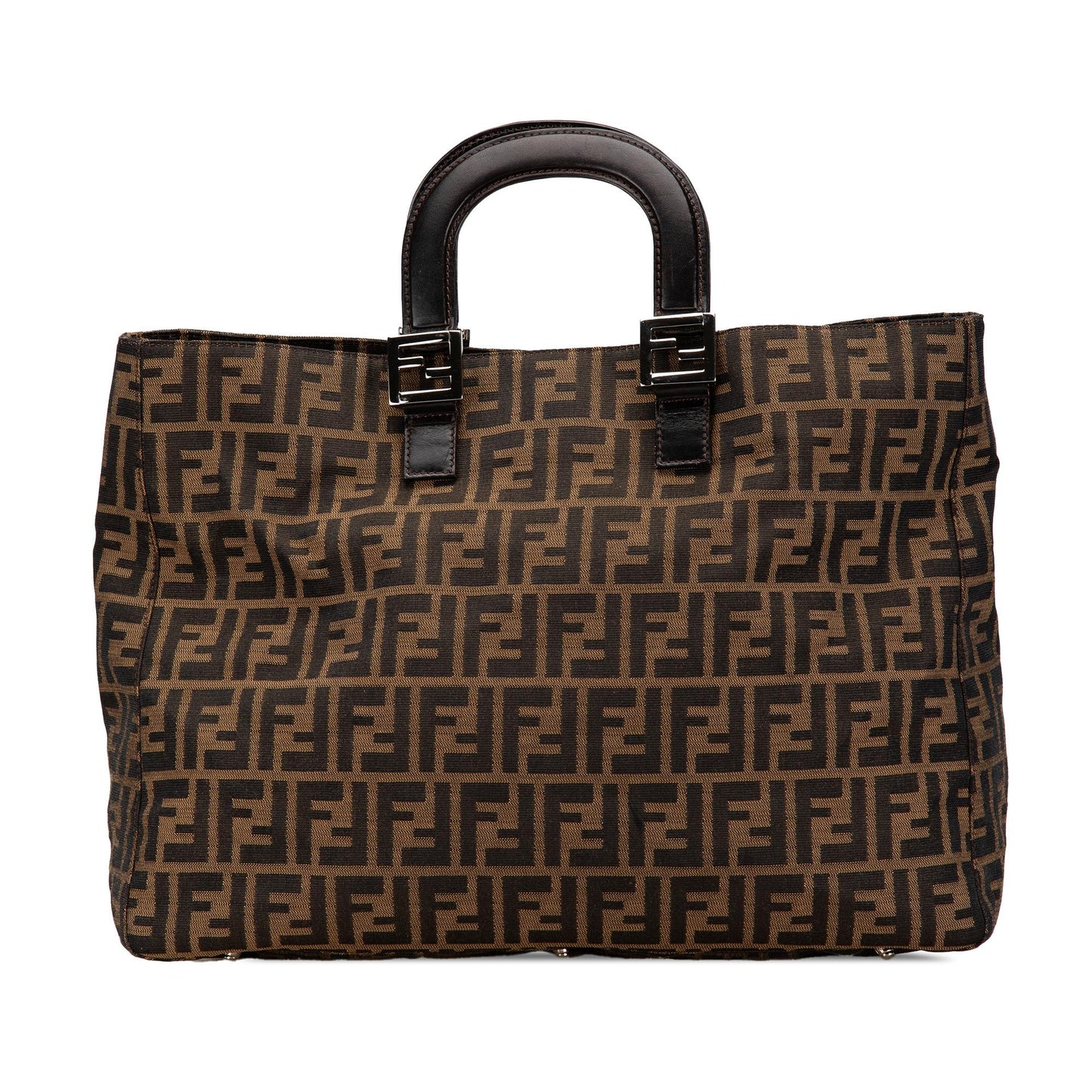 Fendi Zucca Twins Tote Canvas Large Tote Bag Twins Tote 5