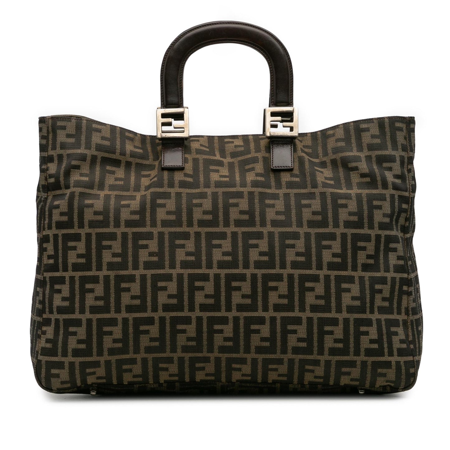 Fendi Zucca Twins Tote Canvas Large Tote Bag Twins Tote 6