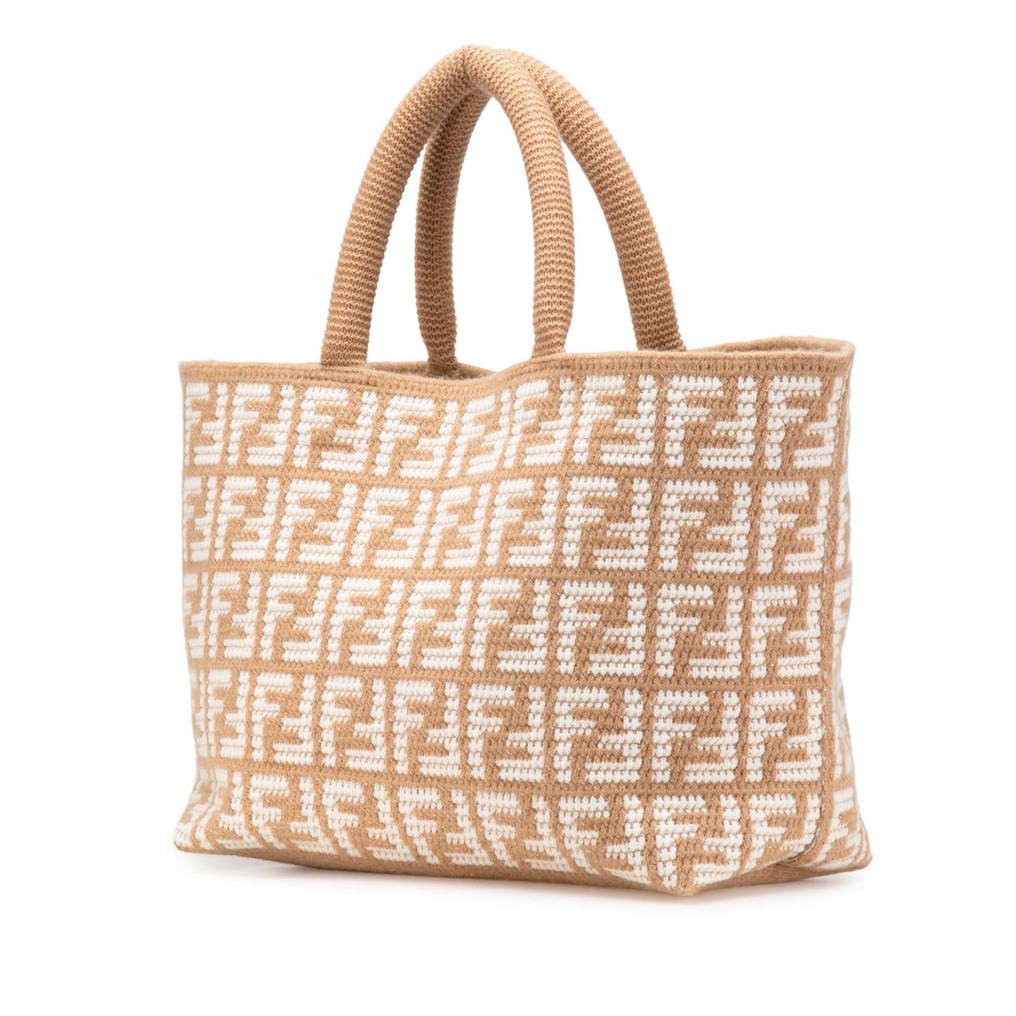 Fendi Zucca Cashmere Shopper Tote Large Tote Bag Cashmere Shopper Tote