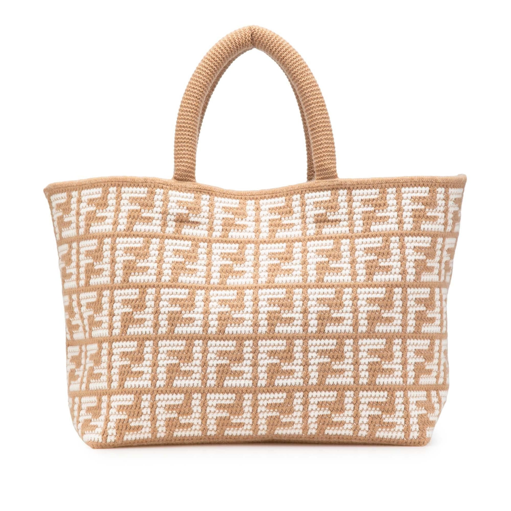 Fendi Zucca Cashmere Shopper Tote Large Tote Bag Shopper Tote 1