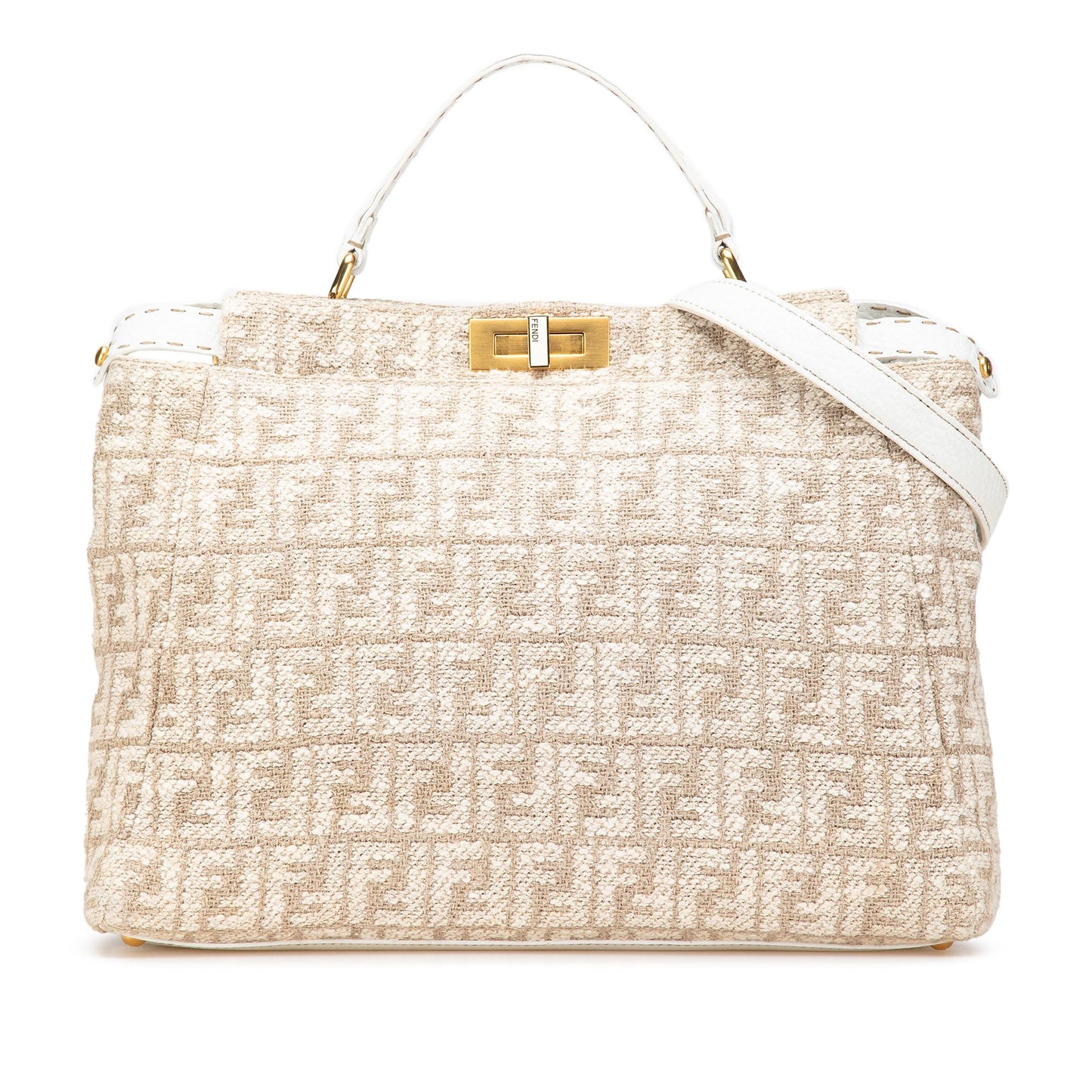 Fendi Zucca Corda Iconic Peekaboo Satchel Large Satchel Bag Iconic Peekaboo Satchel