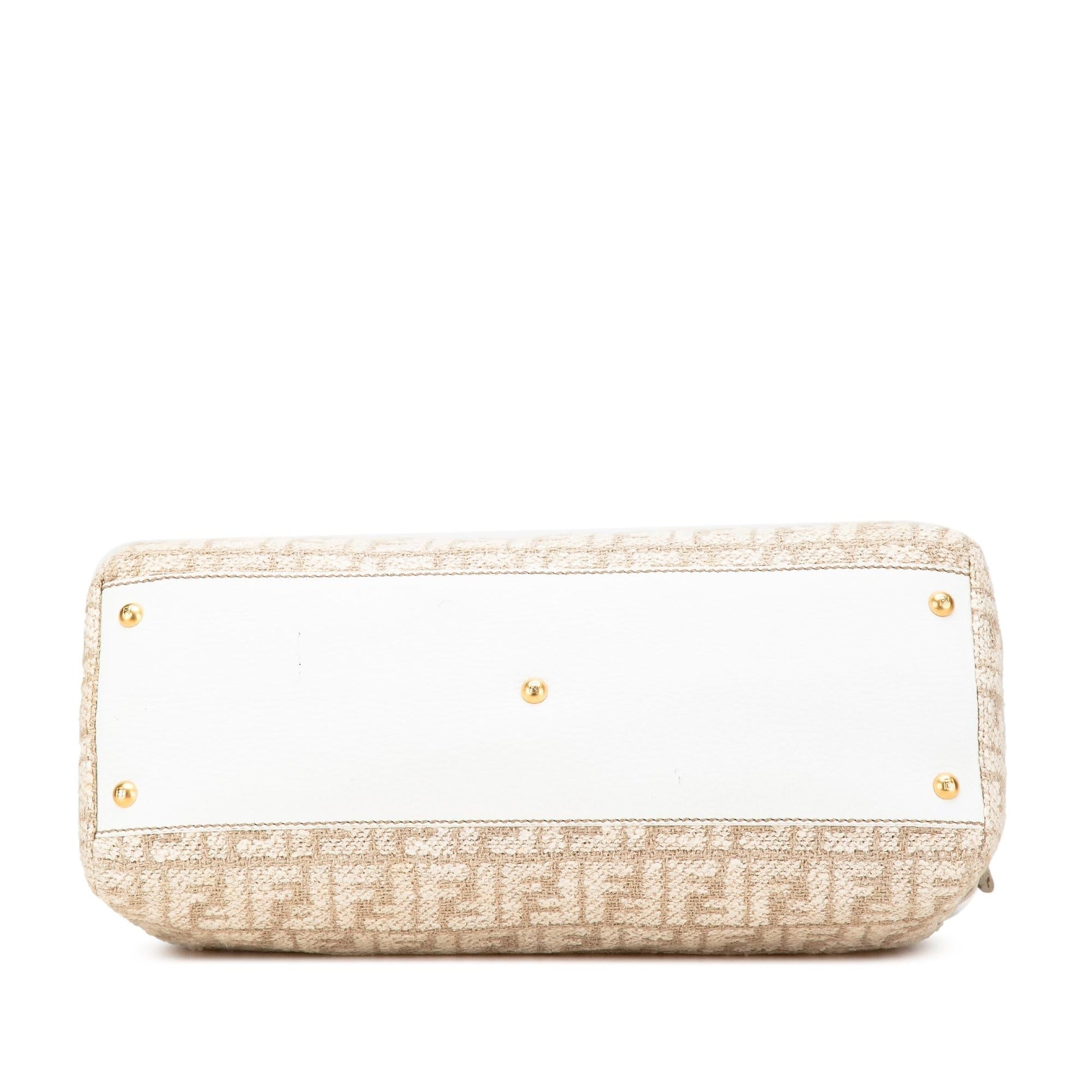 Fendi Zucca Corda Iconic Peekaboo Satchel Large Satchel Bag