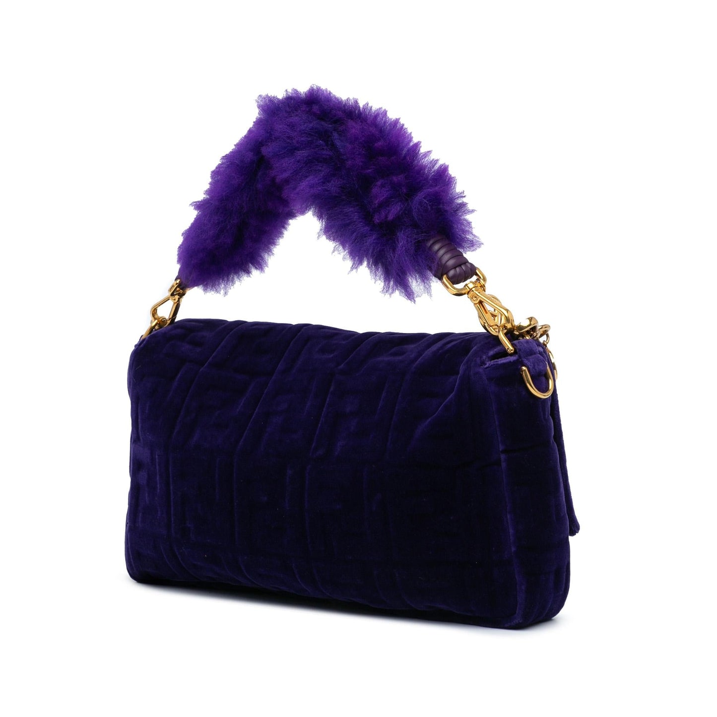 Fendi Zucca Velvet Baguette Satchel Shg Wqf0Dg Large Embossed Satchel Bag
